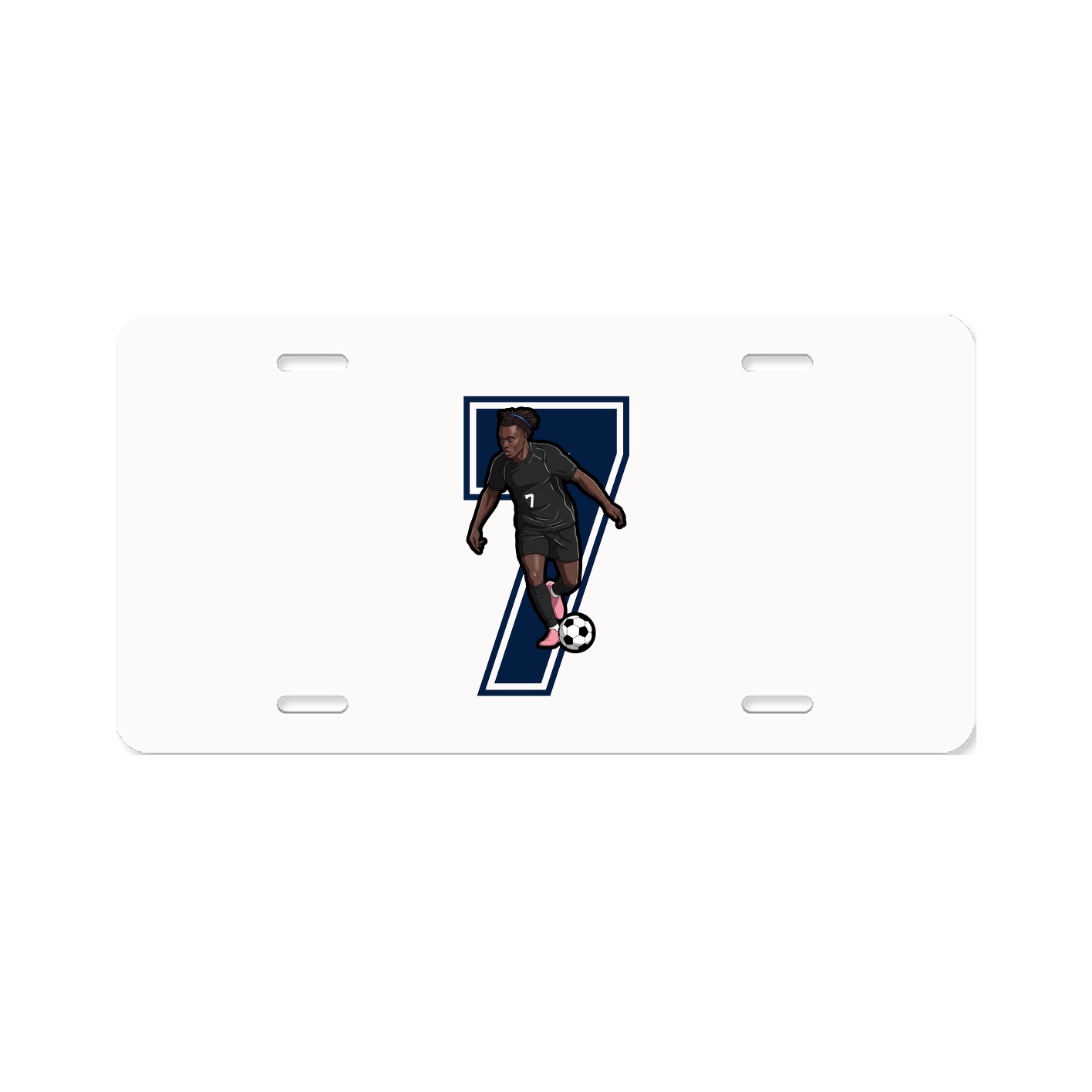 License Plate — Number in Classic