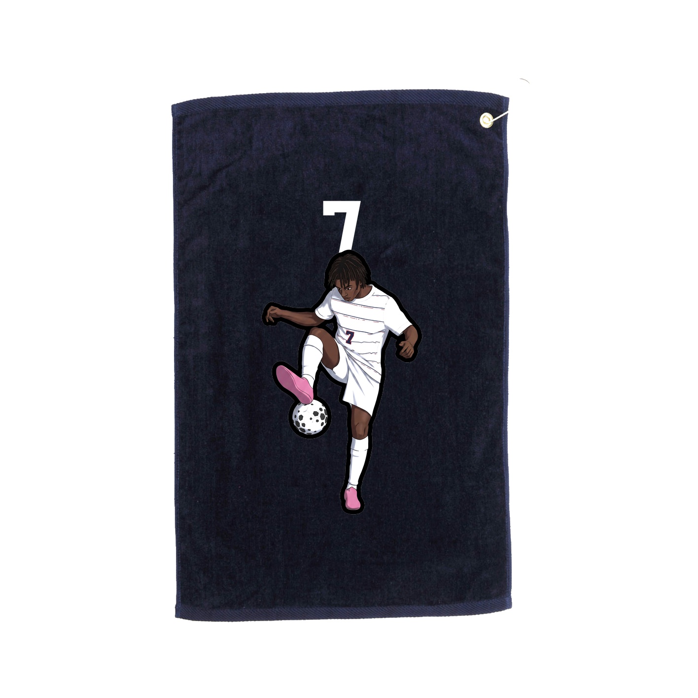 Golf Towel — Number Top in Navy
