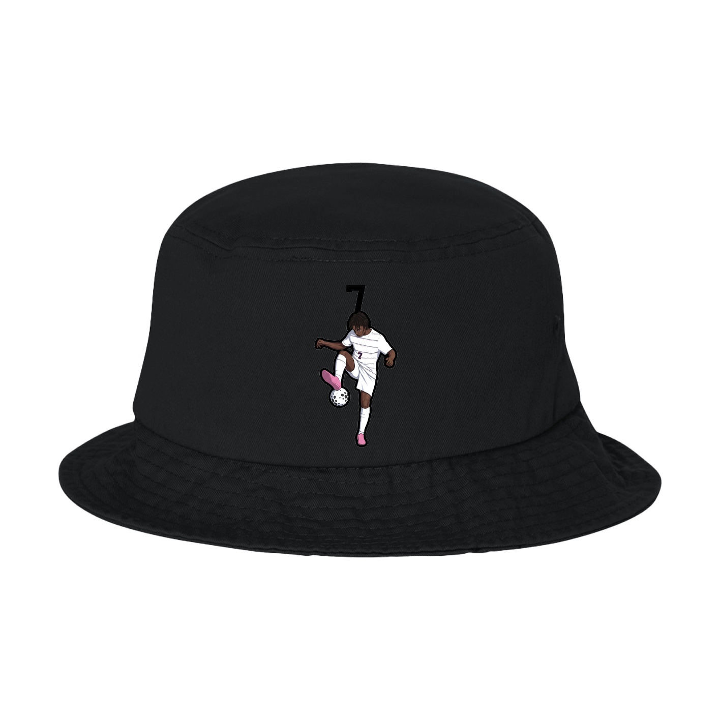 Bucket Cap — Number Top in Black