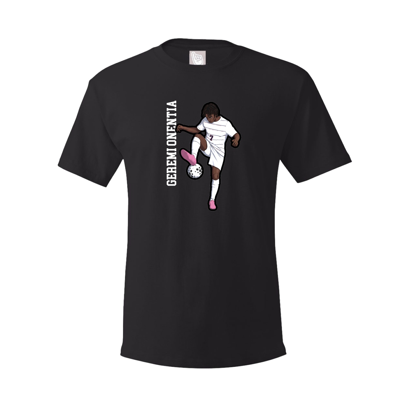 Youth Tee — Name Vertical in Black