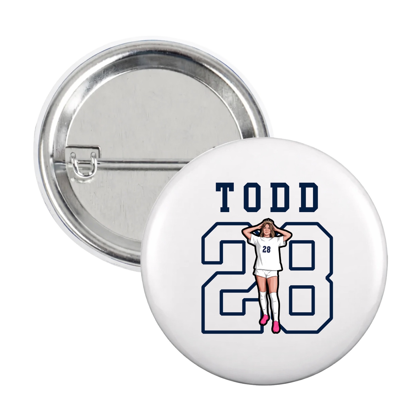 Game Day Button — Shirsey in White