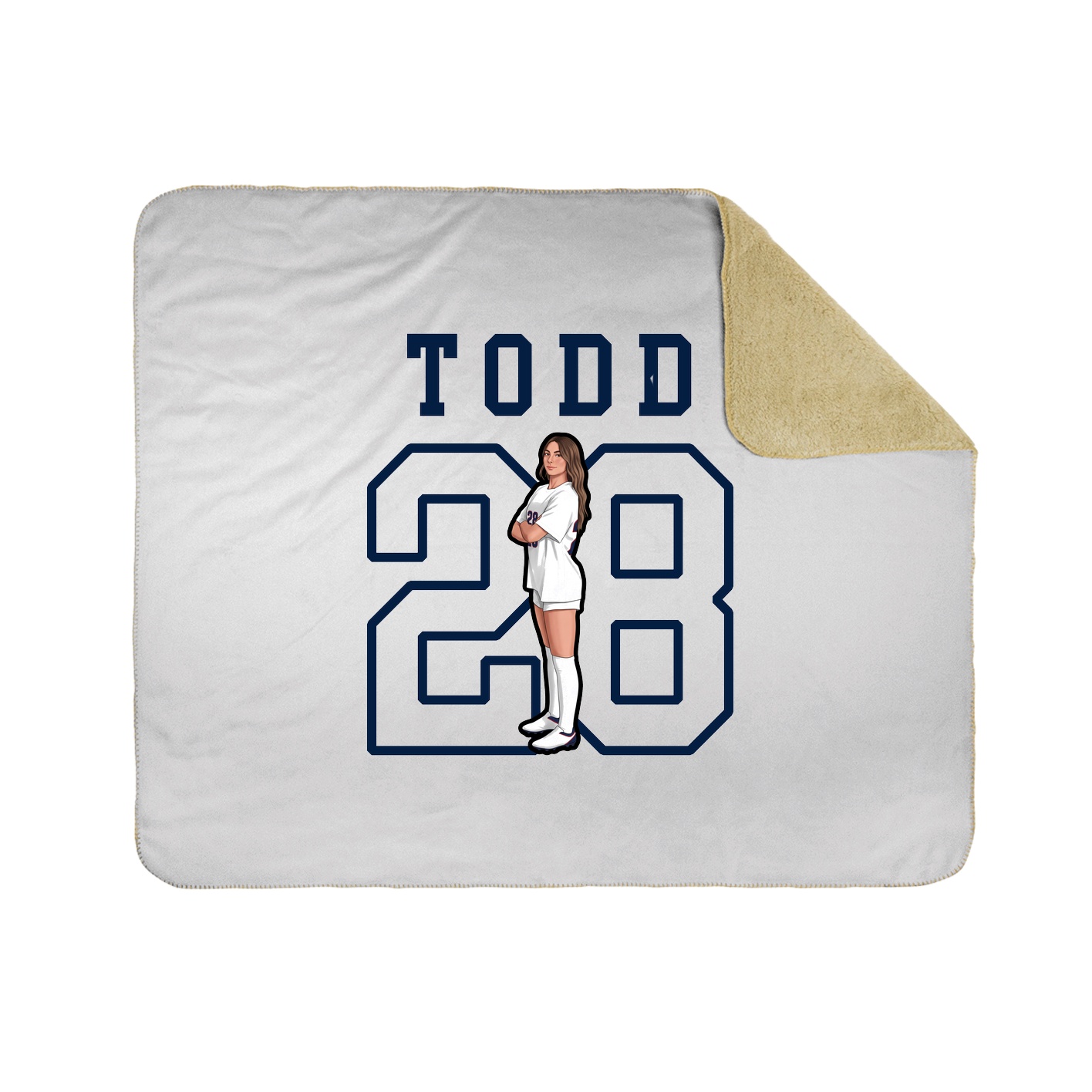 Throw Blanket — Shirsey in White