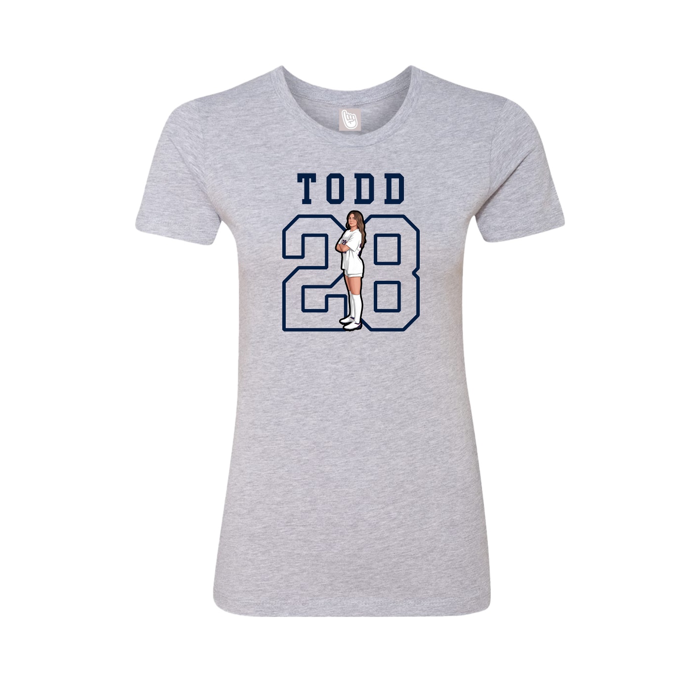 Fitted Women's Tee — Shirsey in Grey