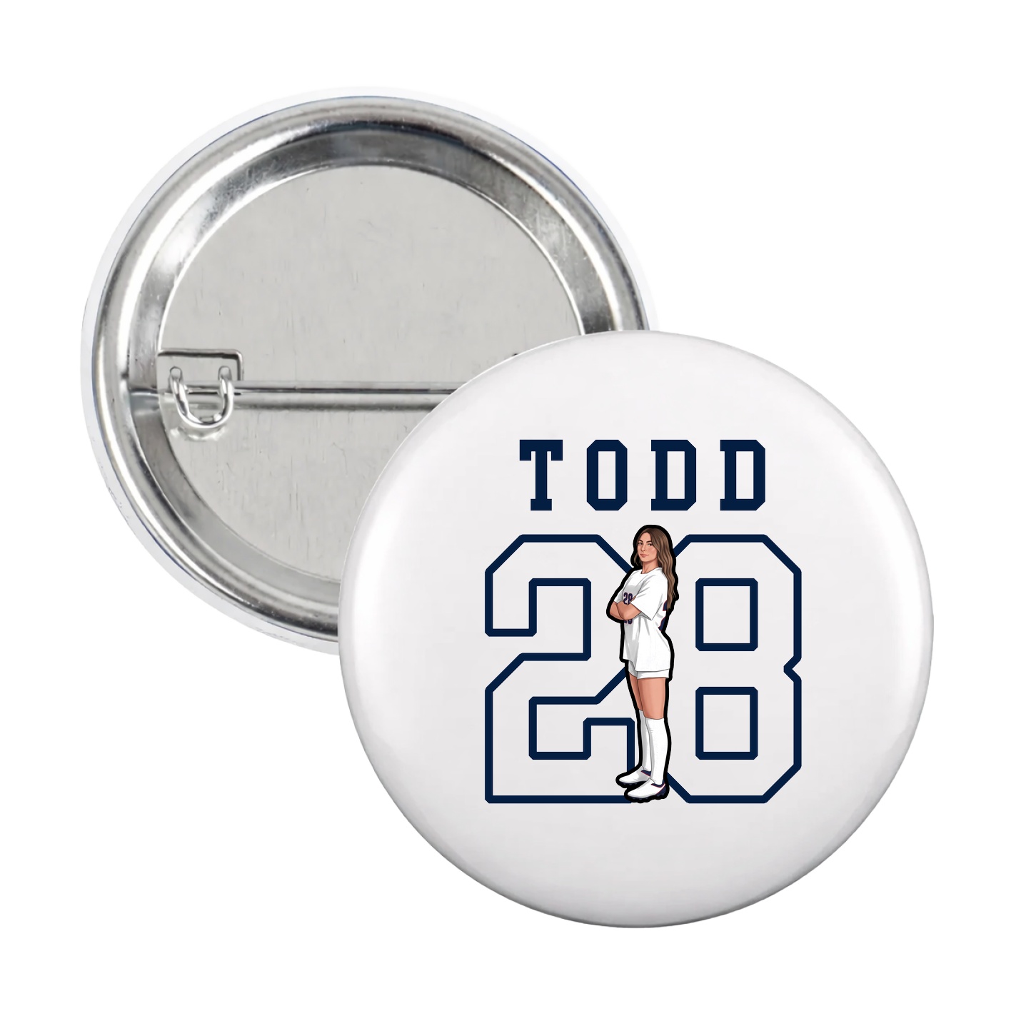 Game Day Button — Shirsey in White