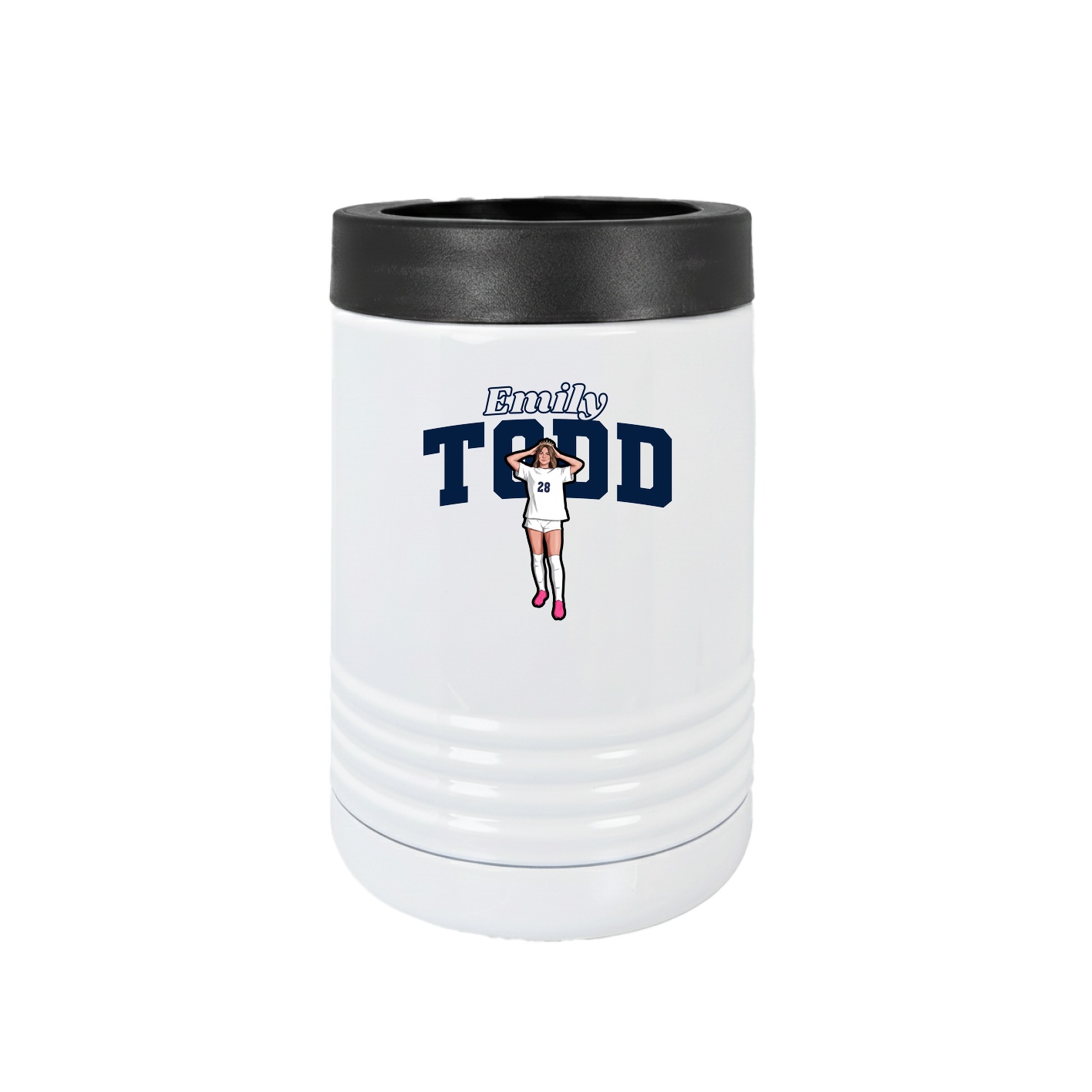 Beverage Holder — Name Arch in White