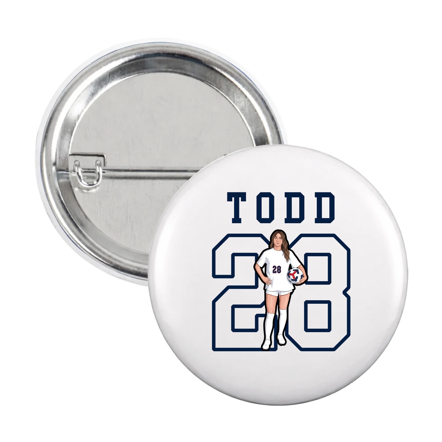 Game Day Button — Shirsey in White