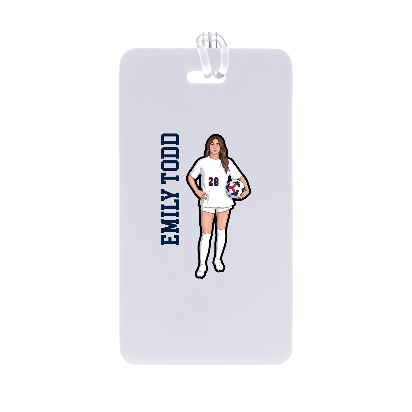 Bag Tag — Name Vertical in Classic