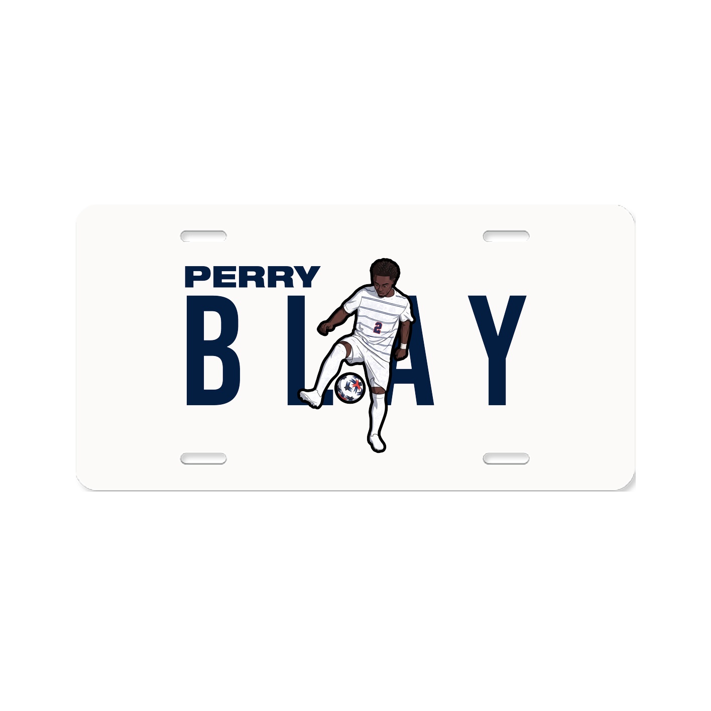License Plate — Player Name in Classic