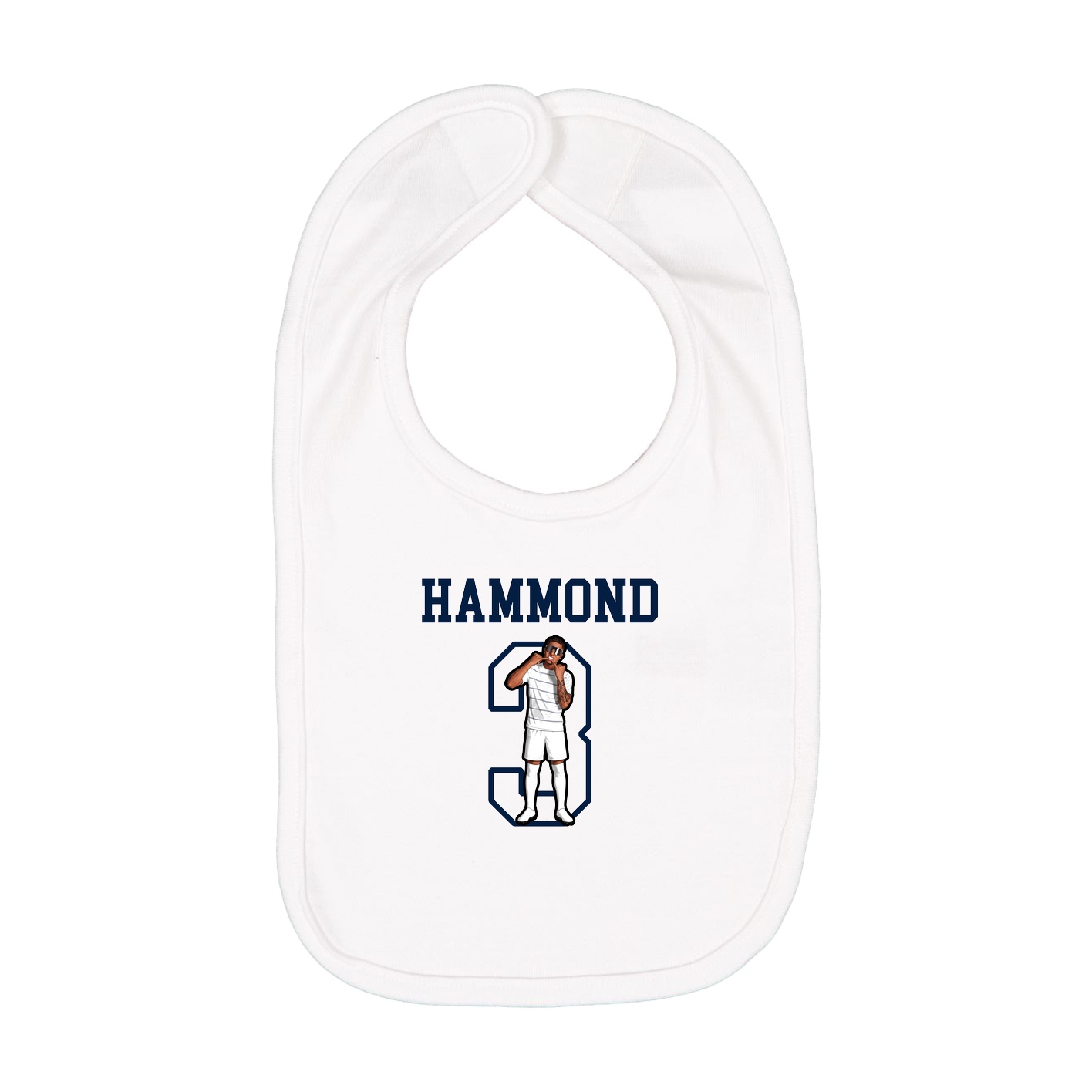 Infant Bib — Shirsey in White
