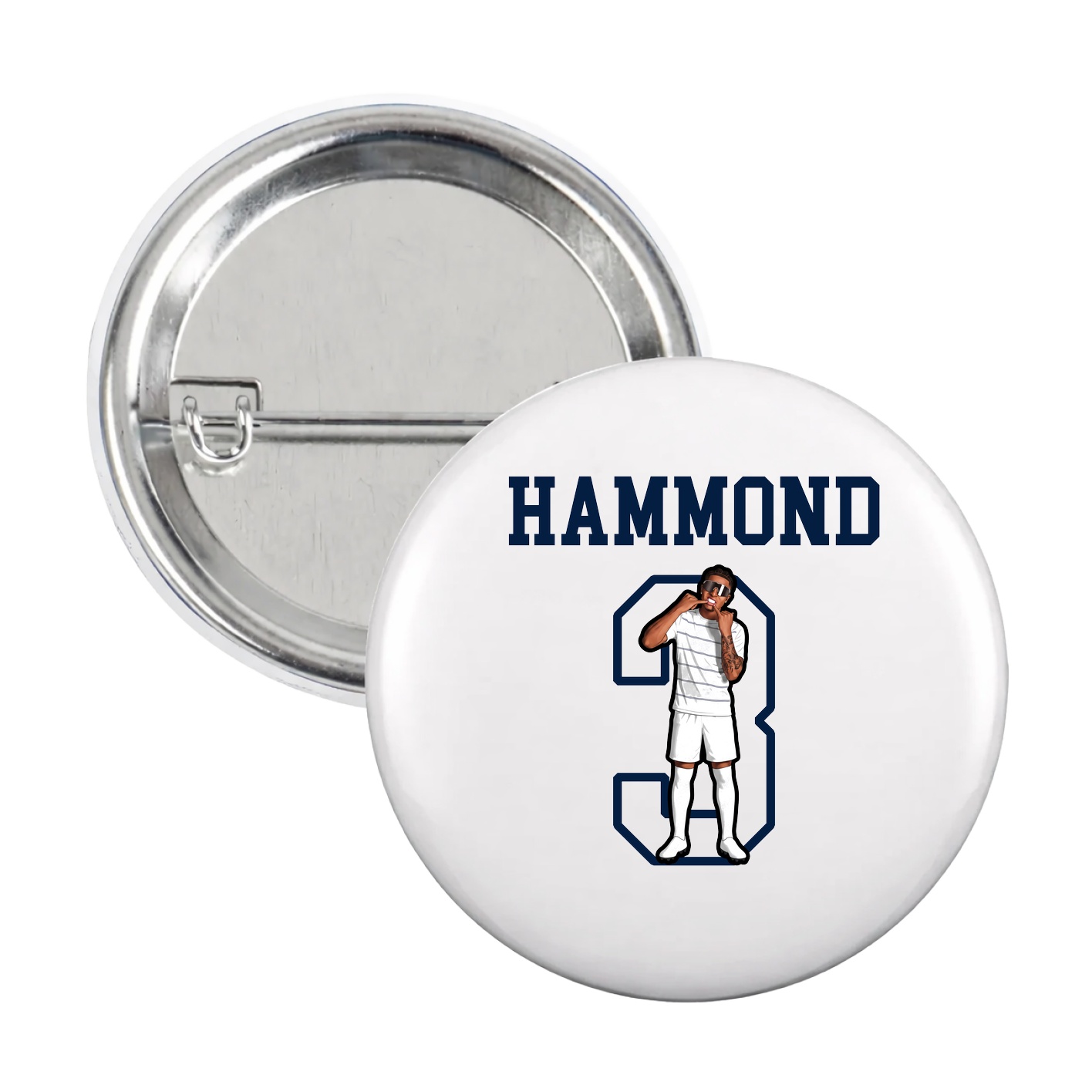 Game Day Button — Shirsey in White