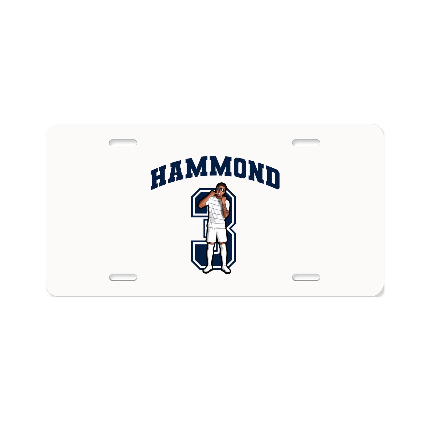 License Plate — Number in Classic
