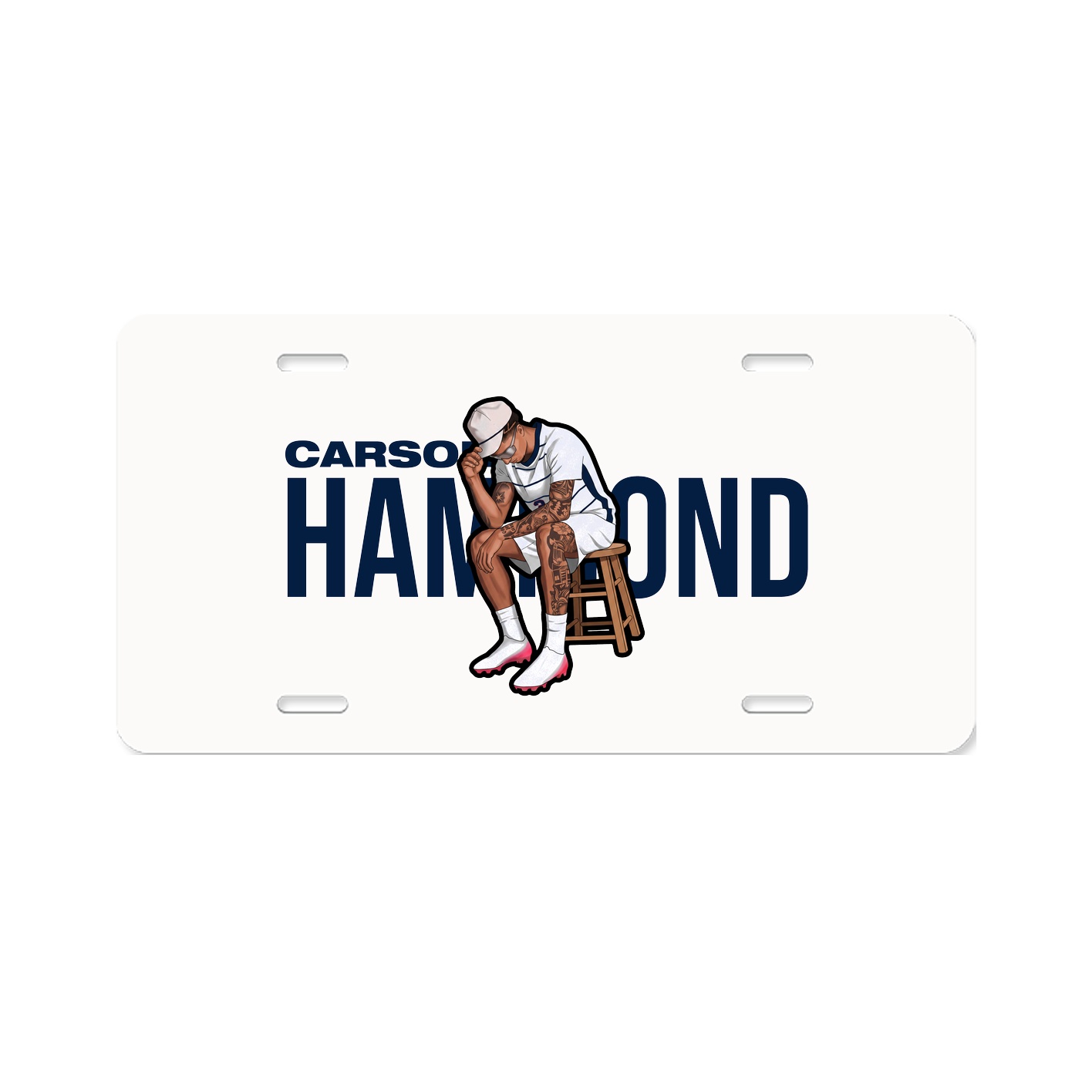 License Plate — Player Name in Classic