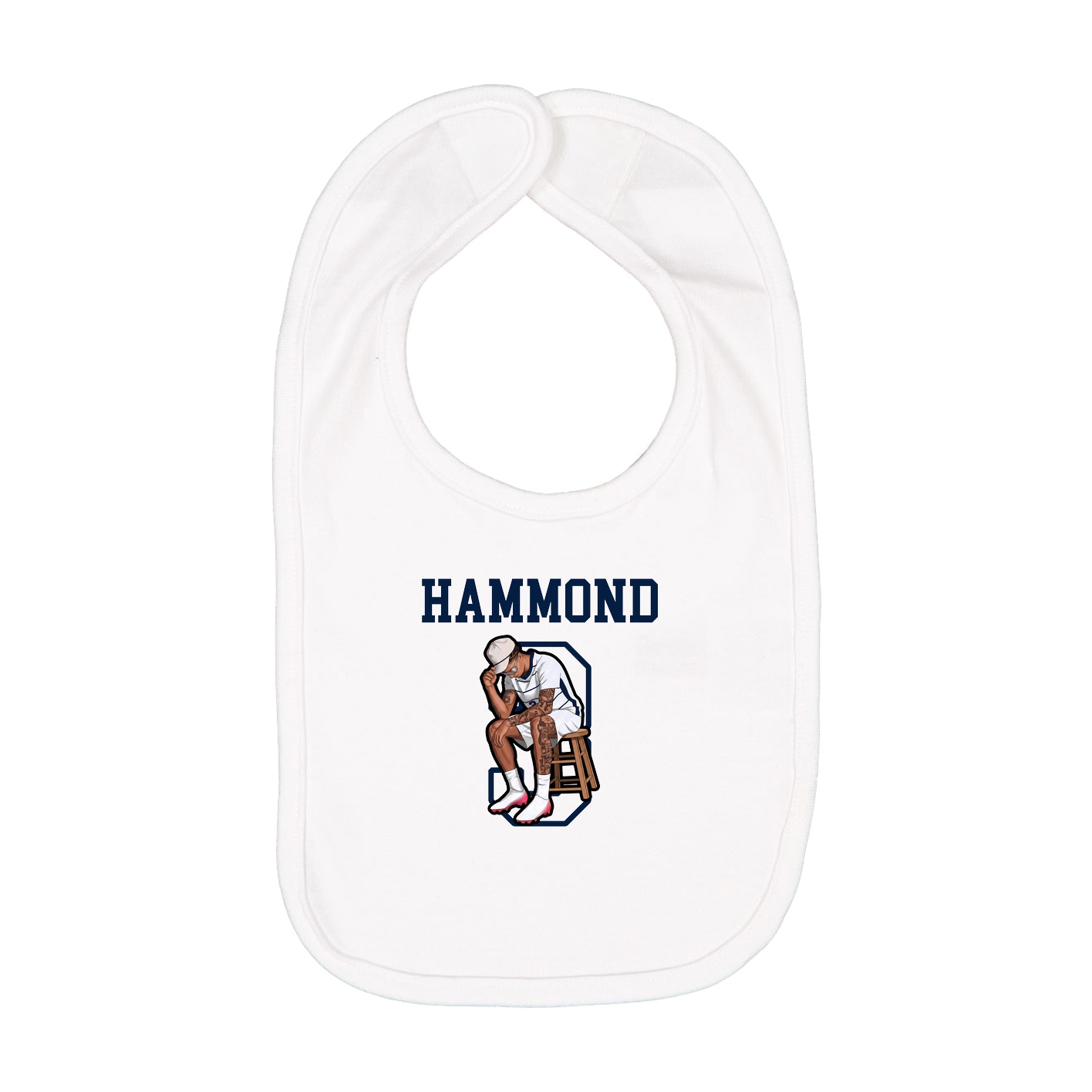 Infant Bib — Shirsey in White