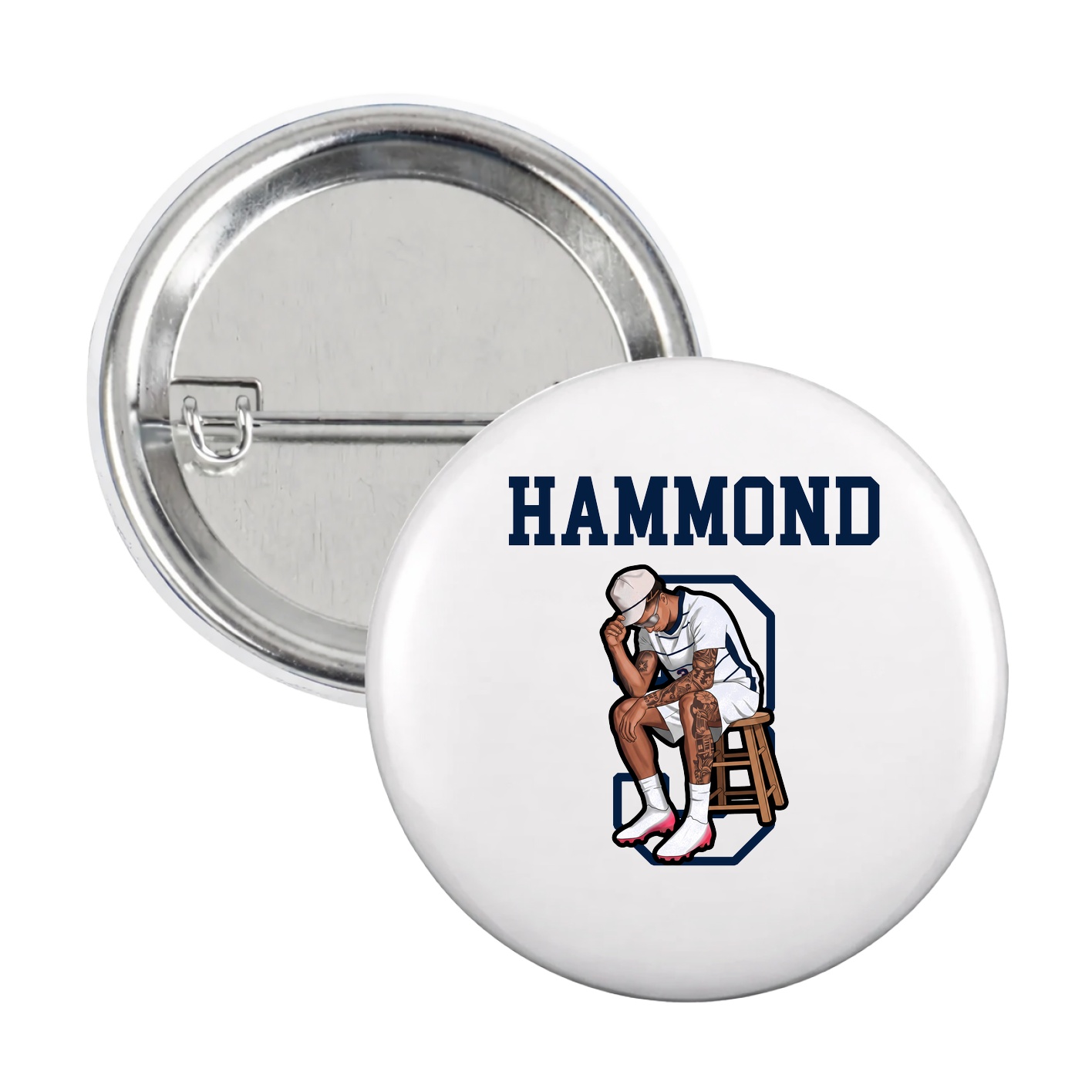 Game Day Button — Shirsey in White