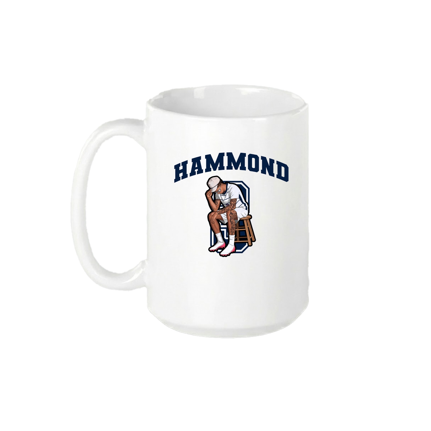 15oz Coffee Mug — Number in White