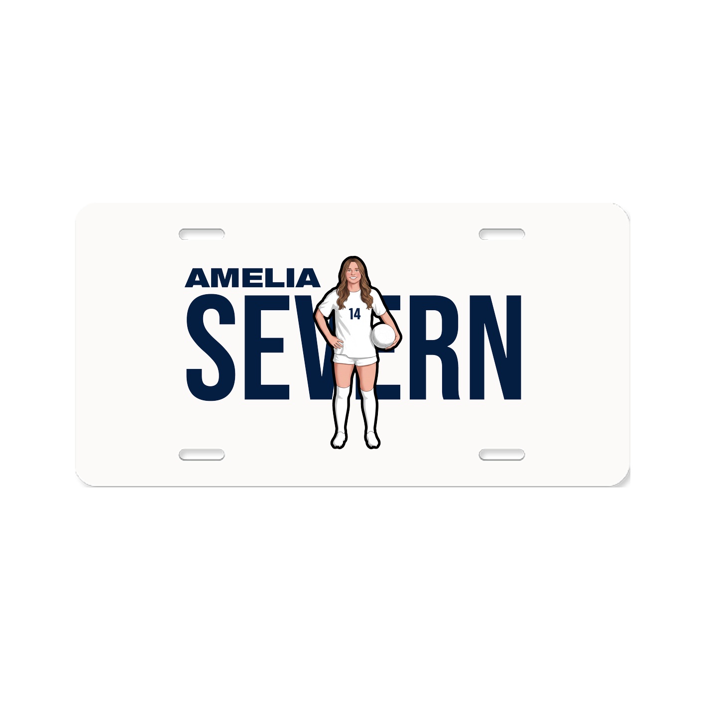 License Plate — Player Name in Classic