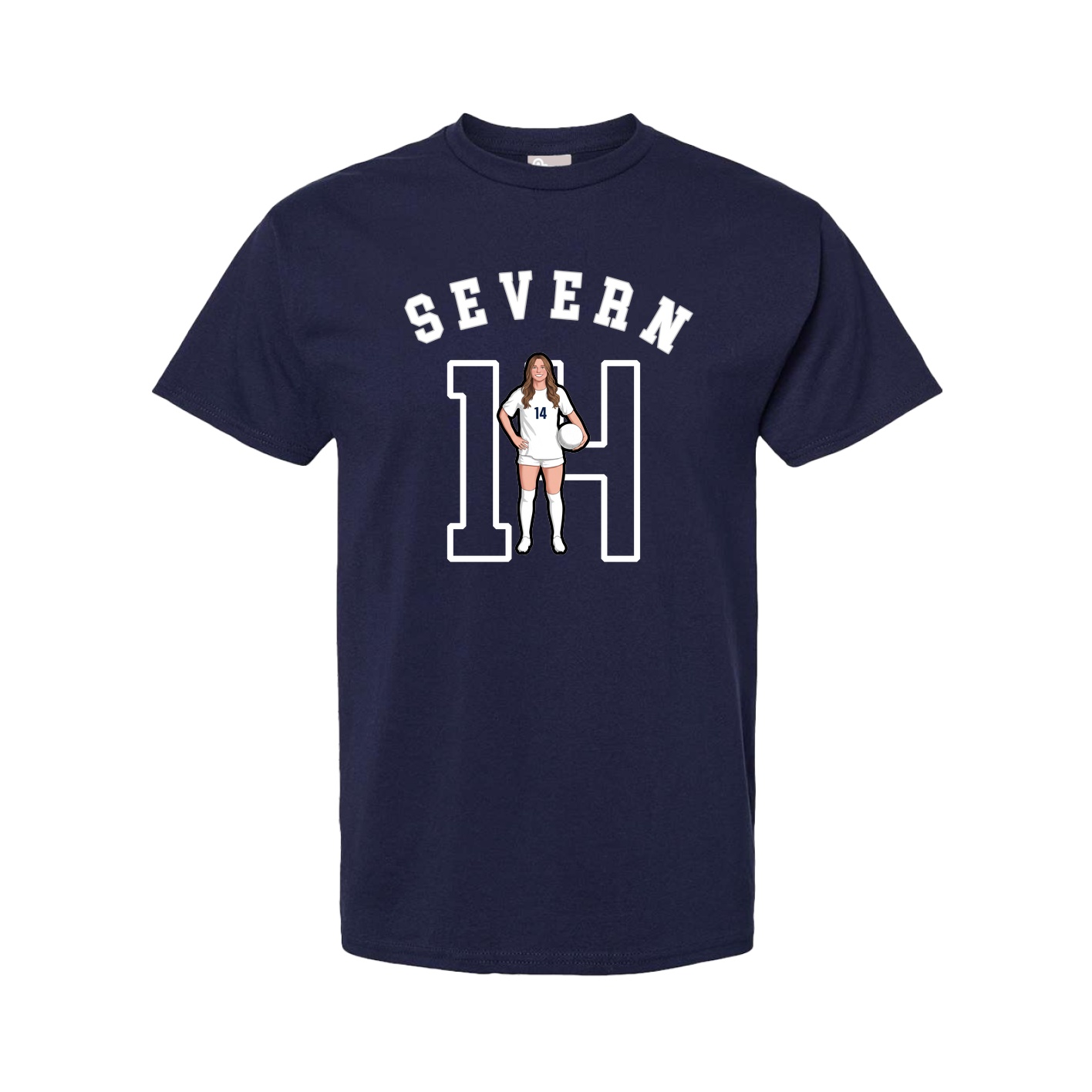 Youth Tee — Shirsey Arch in Navy