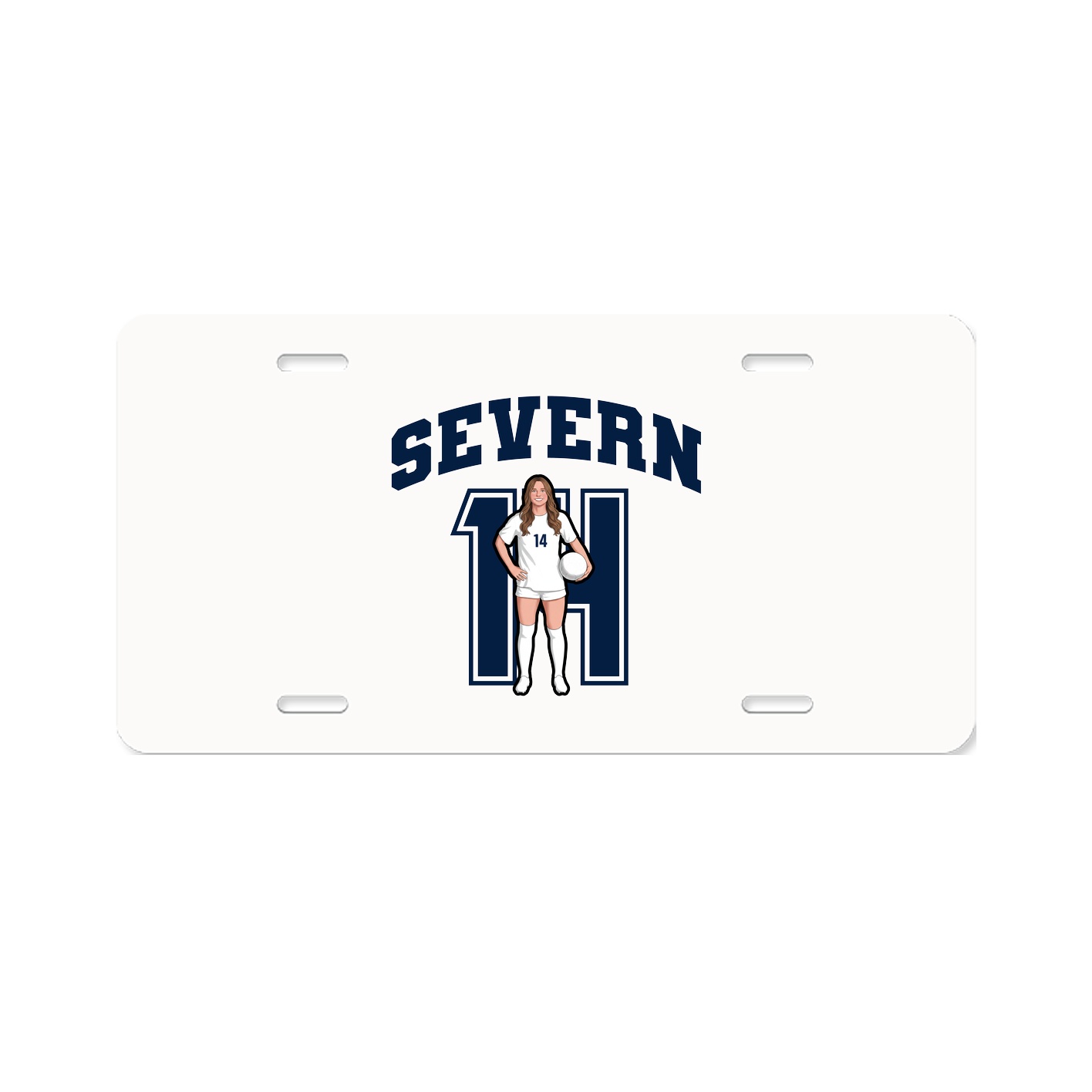 License Plate — Number in Classic