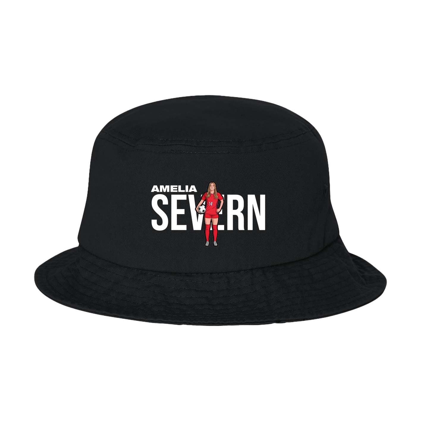 Bucket Cap — Player Name in Black