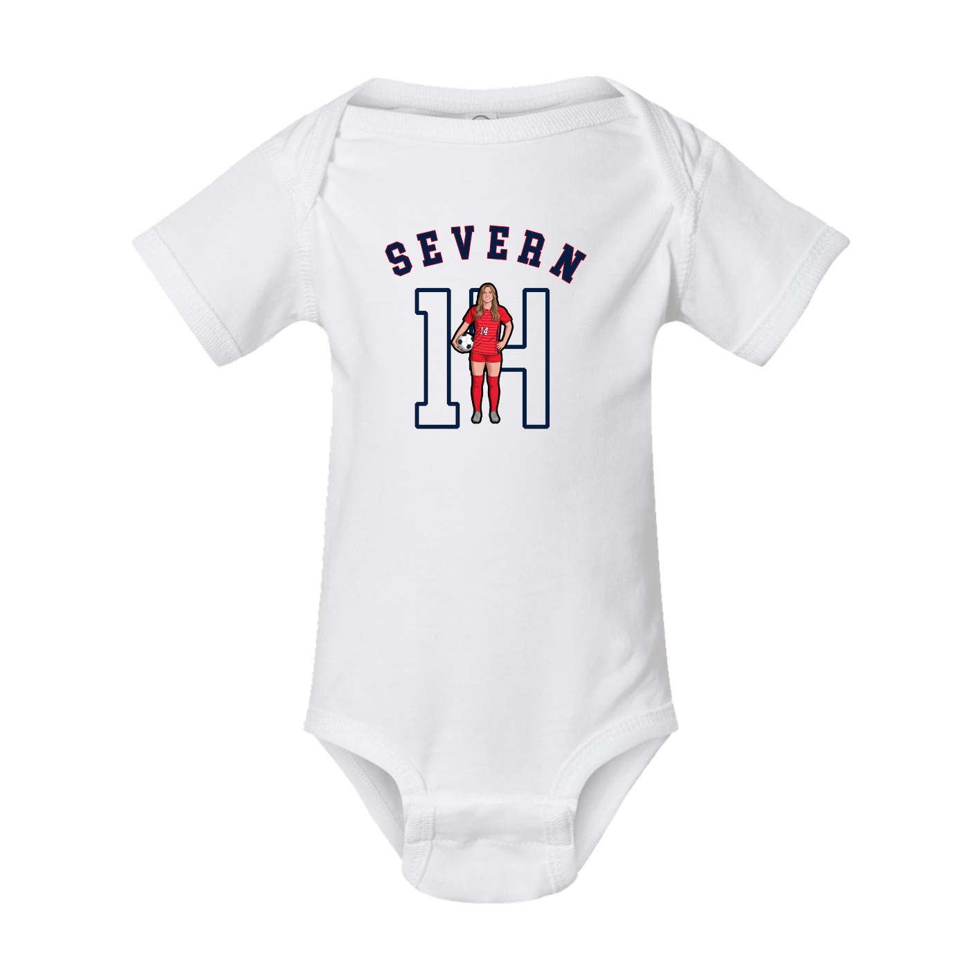 Baby Onesie — Shirsey Arch in White