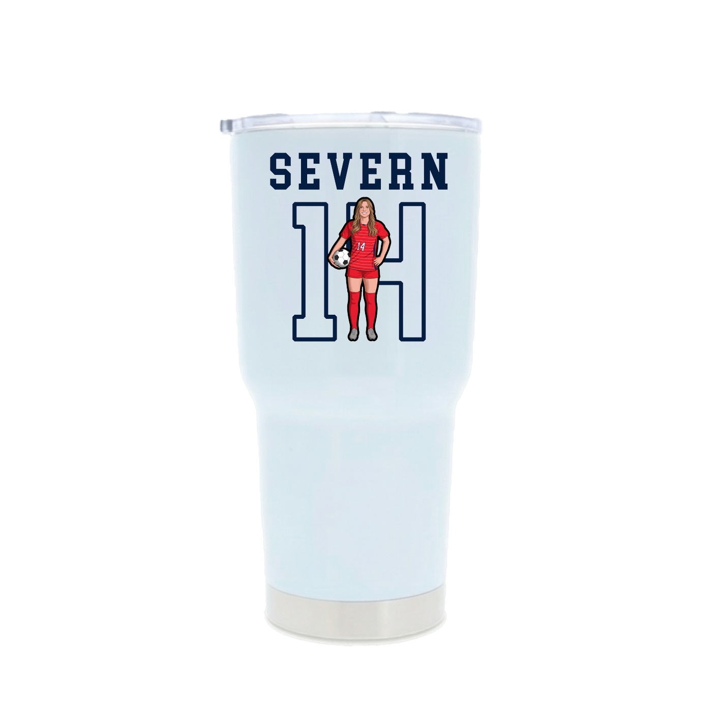 30oz Stainless Steel Tumbler — Shirsey in White