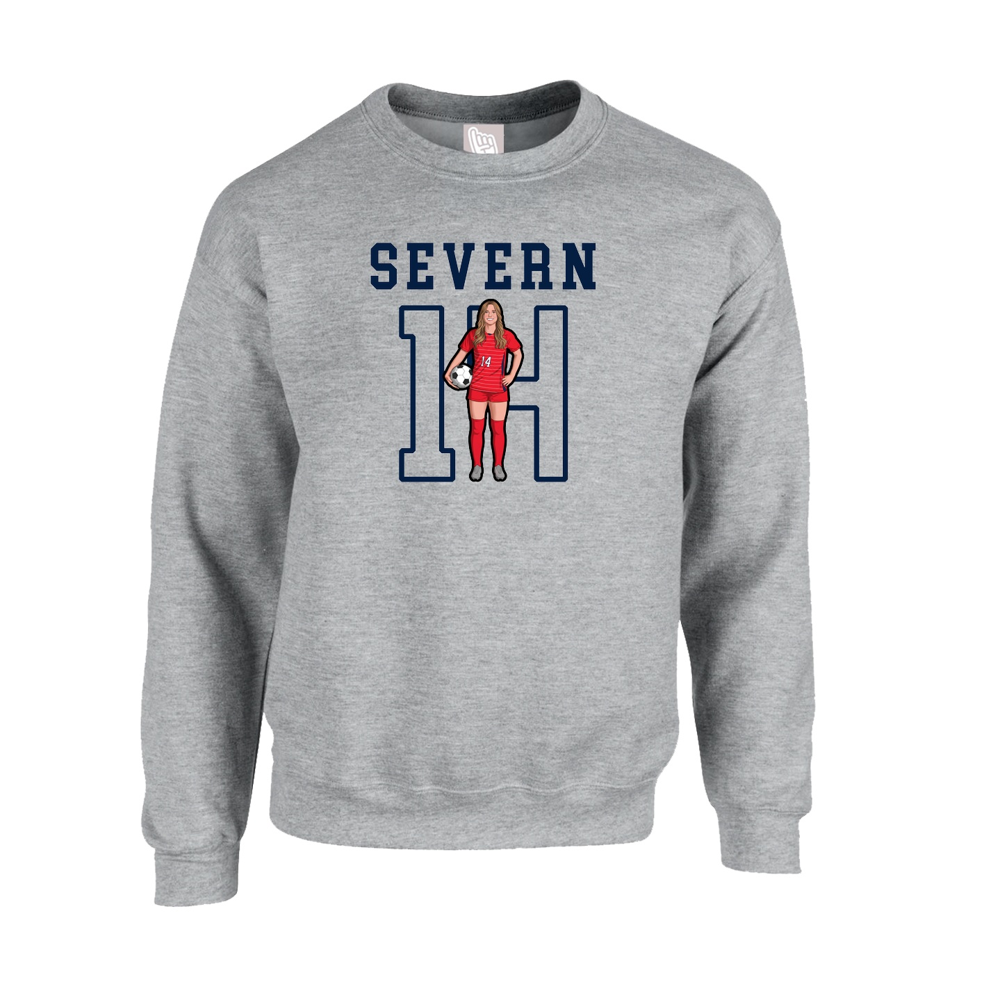Fleece Crew — Shirsey in Grey