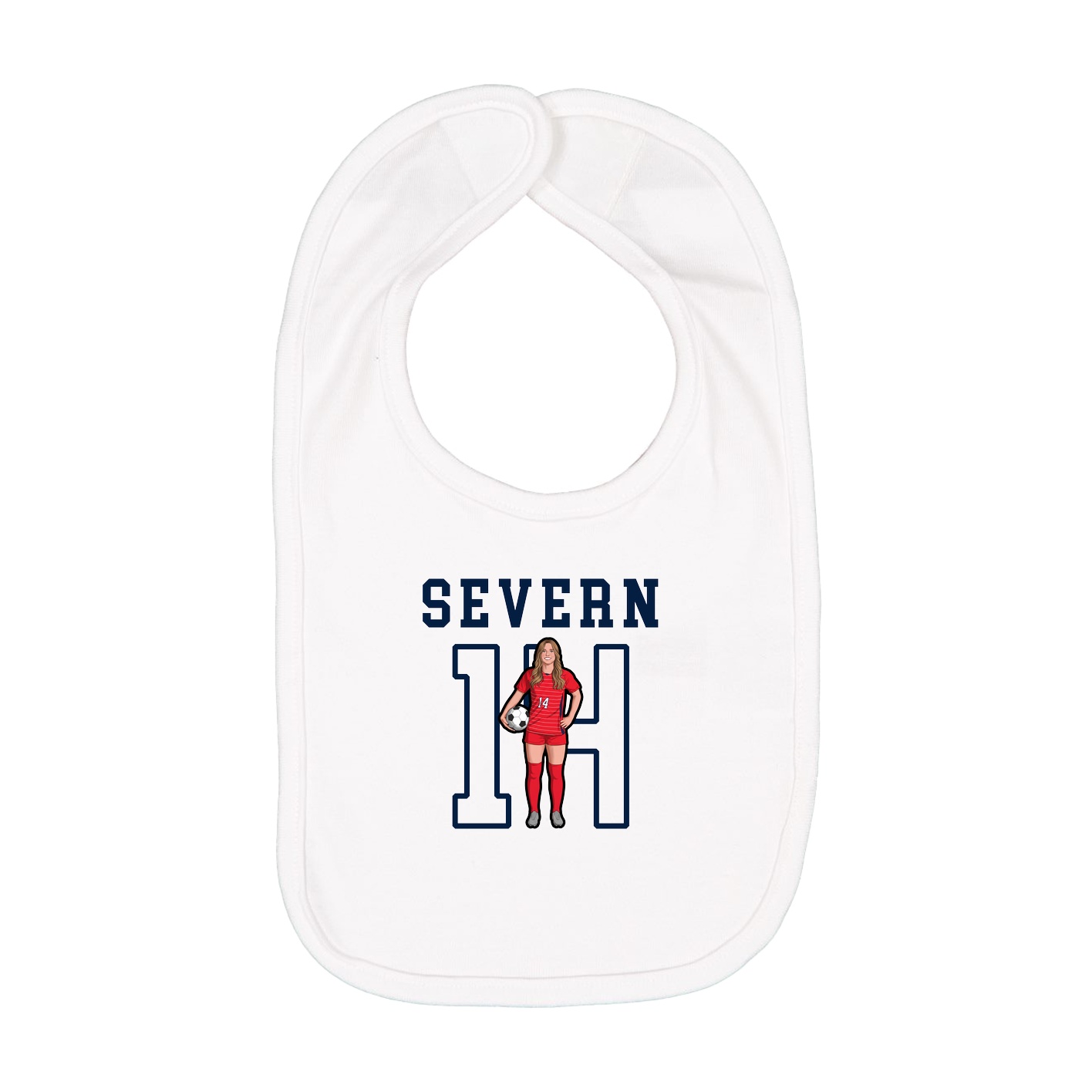 Infant Bib — Shirsey in White