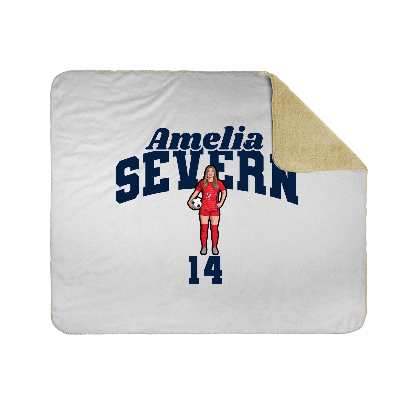 Throw Blanket — Signature Arch in White