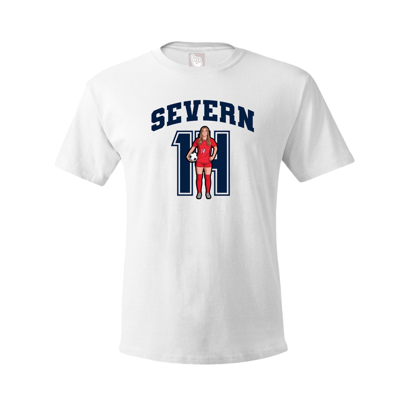 Tee — Number in White
