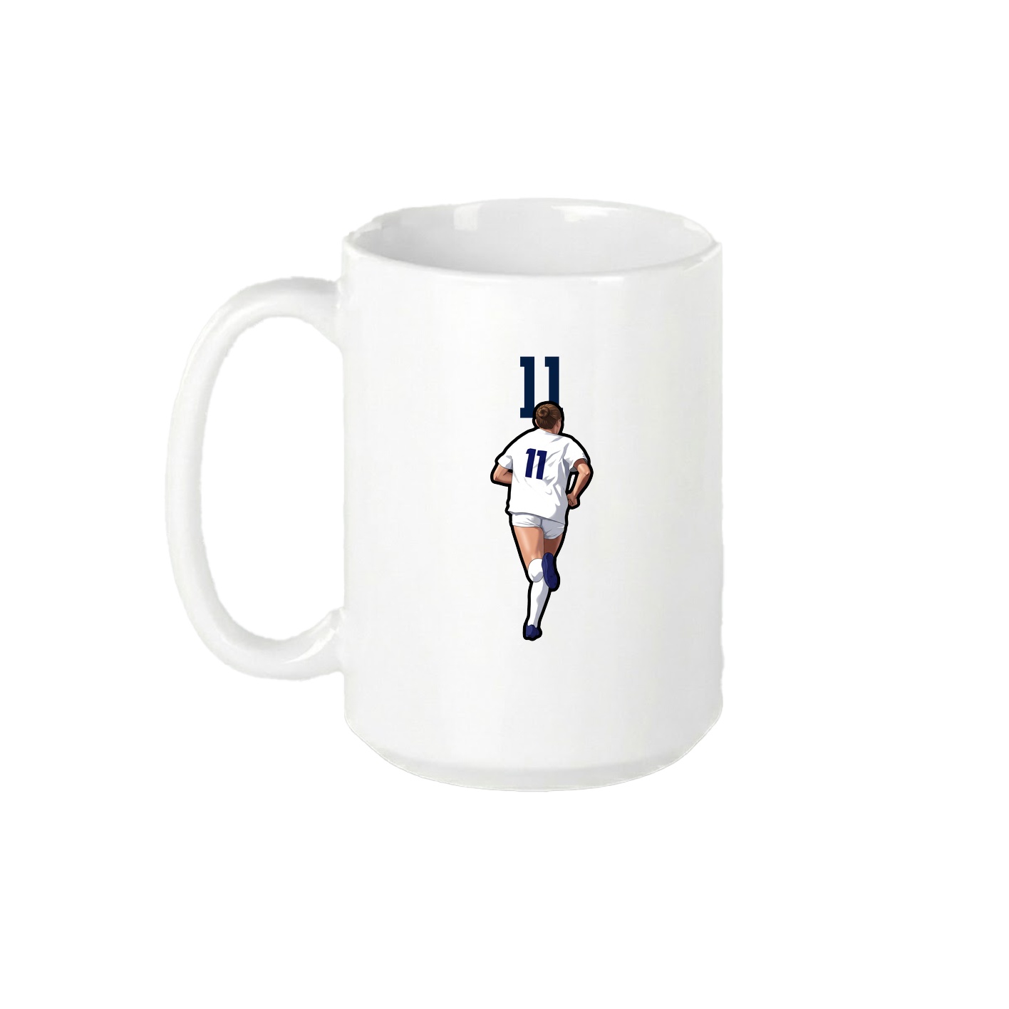 15oz Coffee Mug — Number Top in White