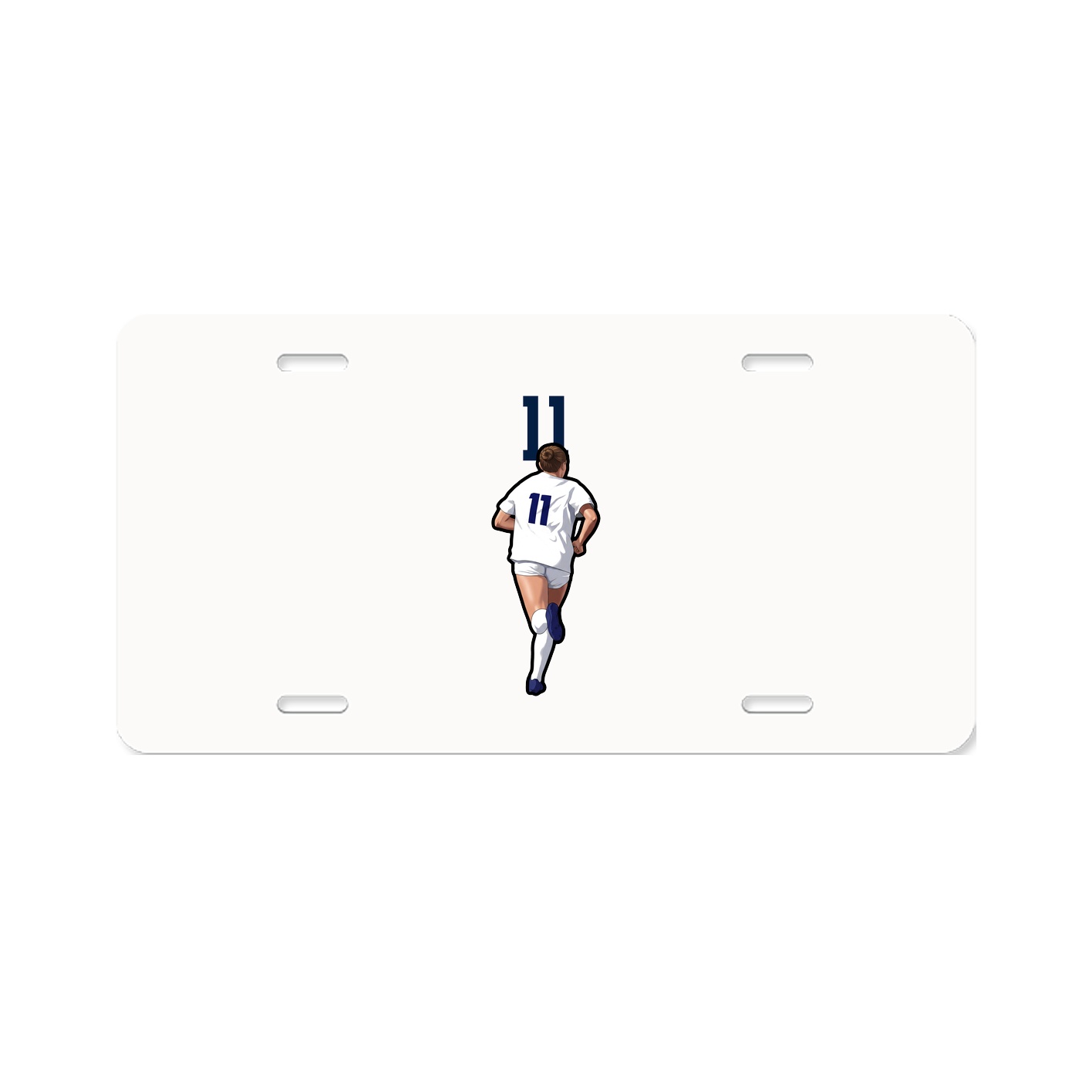 License Plate — Number Top in Classic
