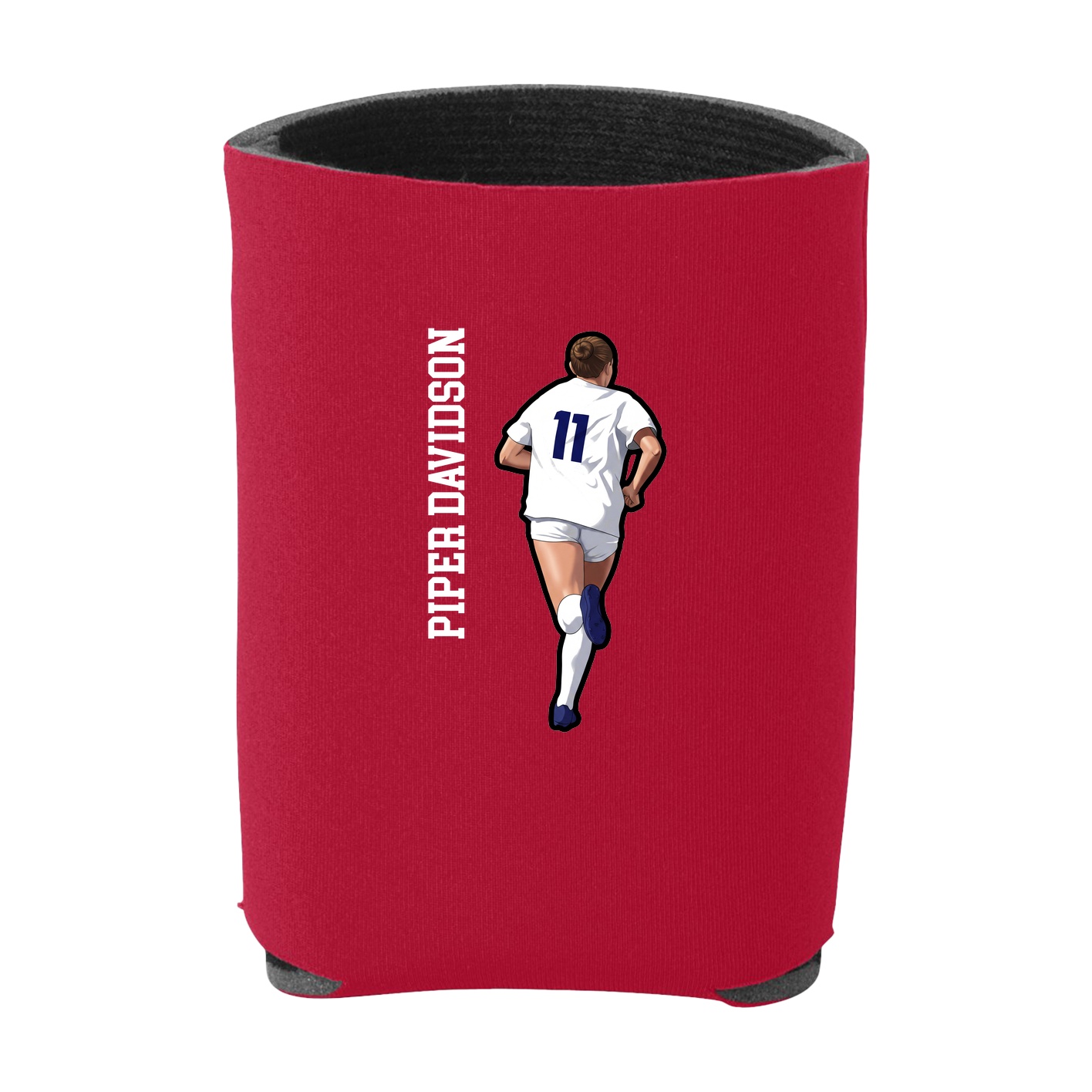 Can Holder — Name Vertical in Red