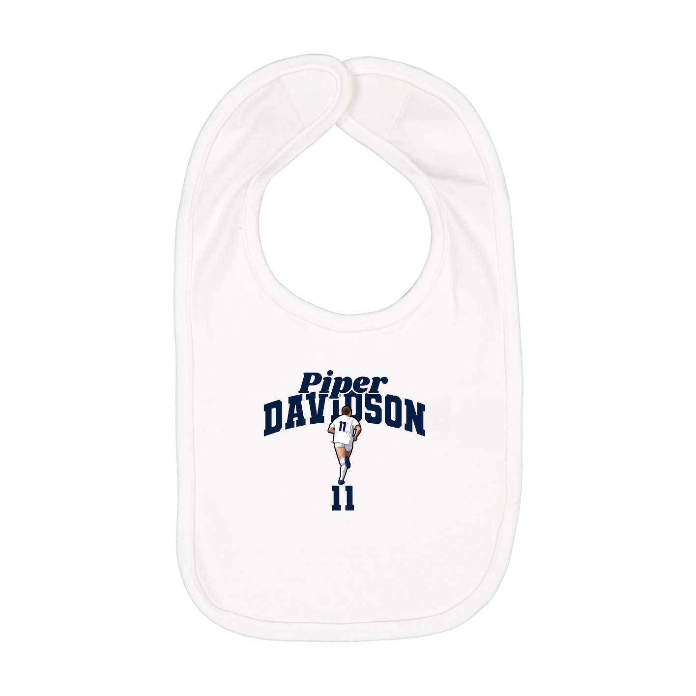 Infant Bib — Signature Arch in White