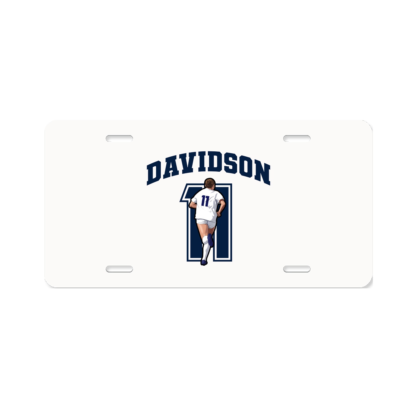 License Plate — Number in Classic