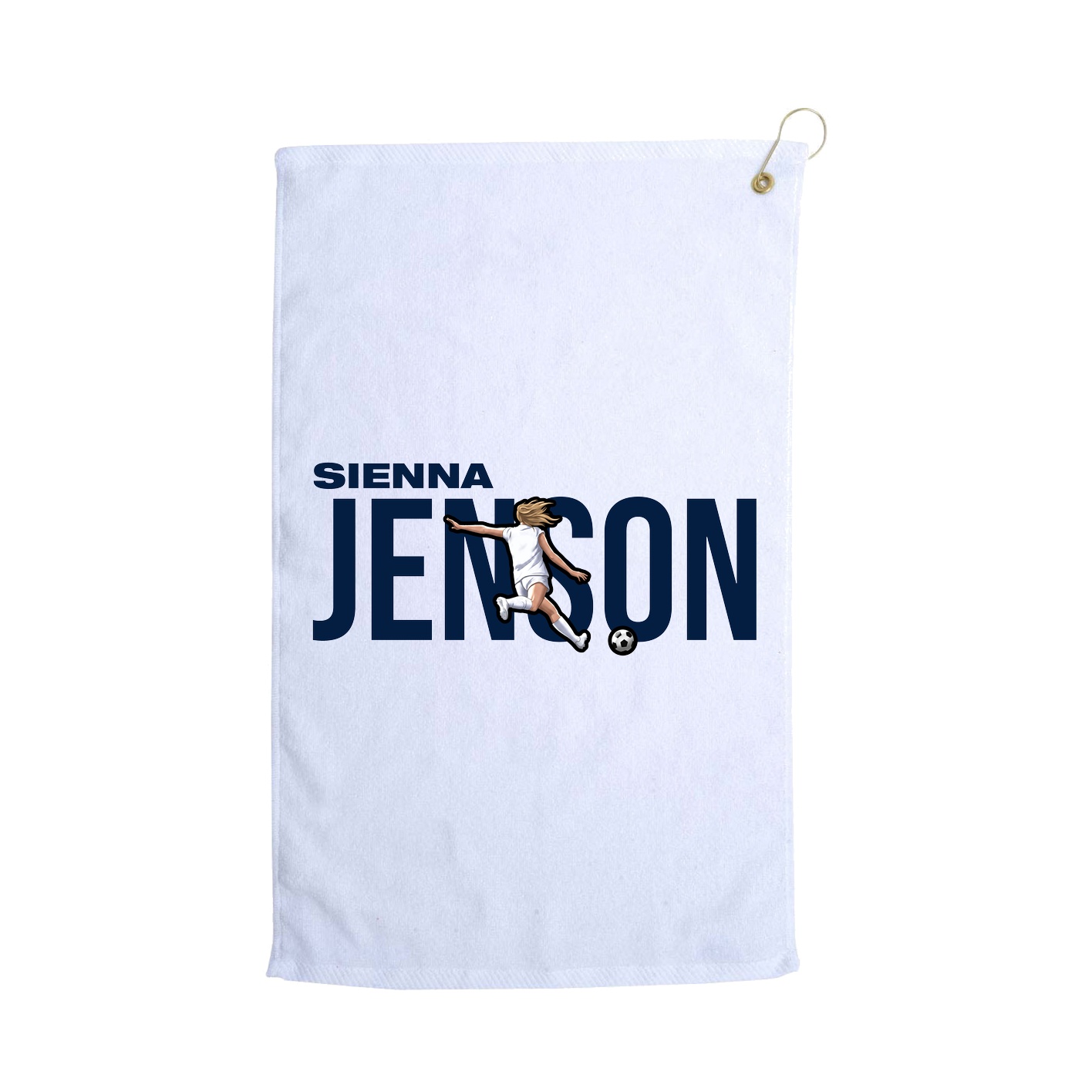 Golf Towel — Player Name in White