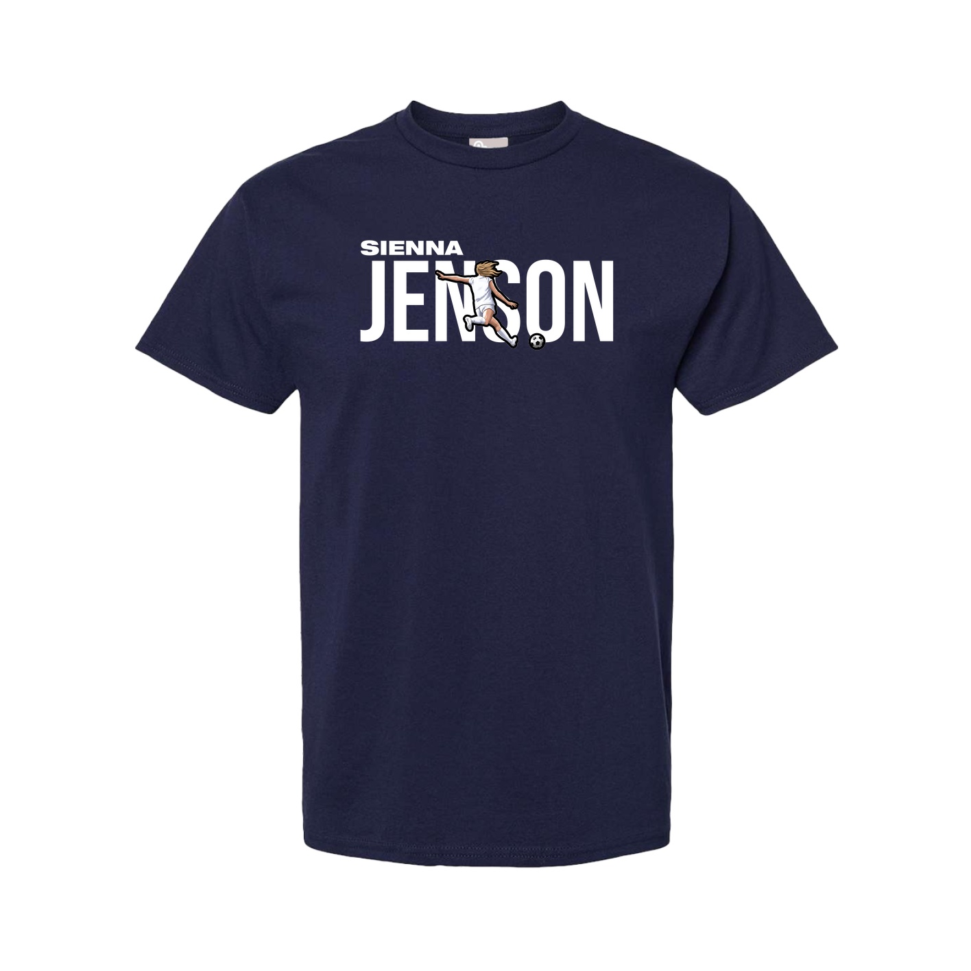 Tee — Player Name in Navy