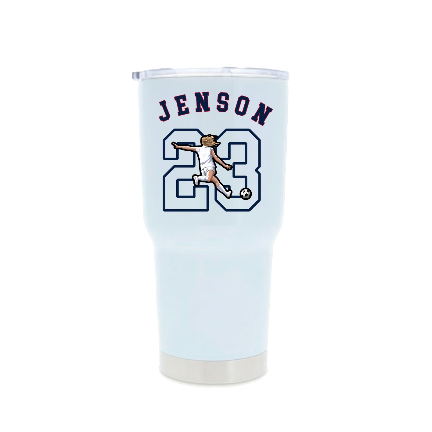 30oz Stainless Steel Tumbler — Shirsey Arch in White