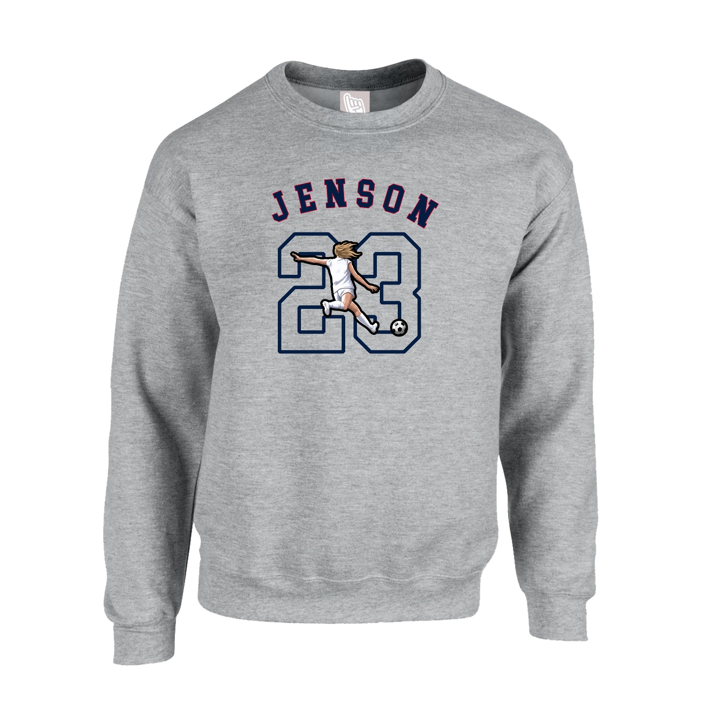 Fleece Crew — Shirsey Arch in Grey