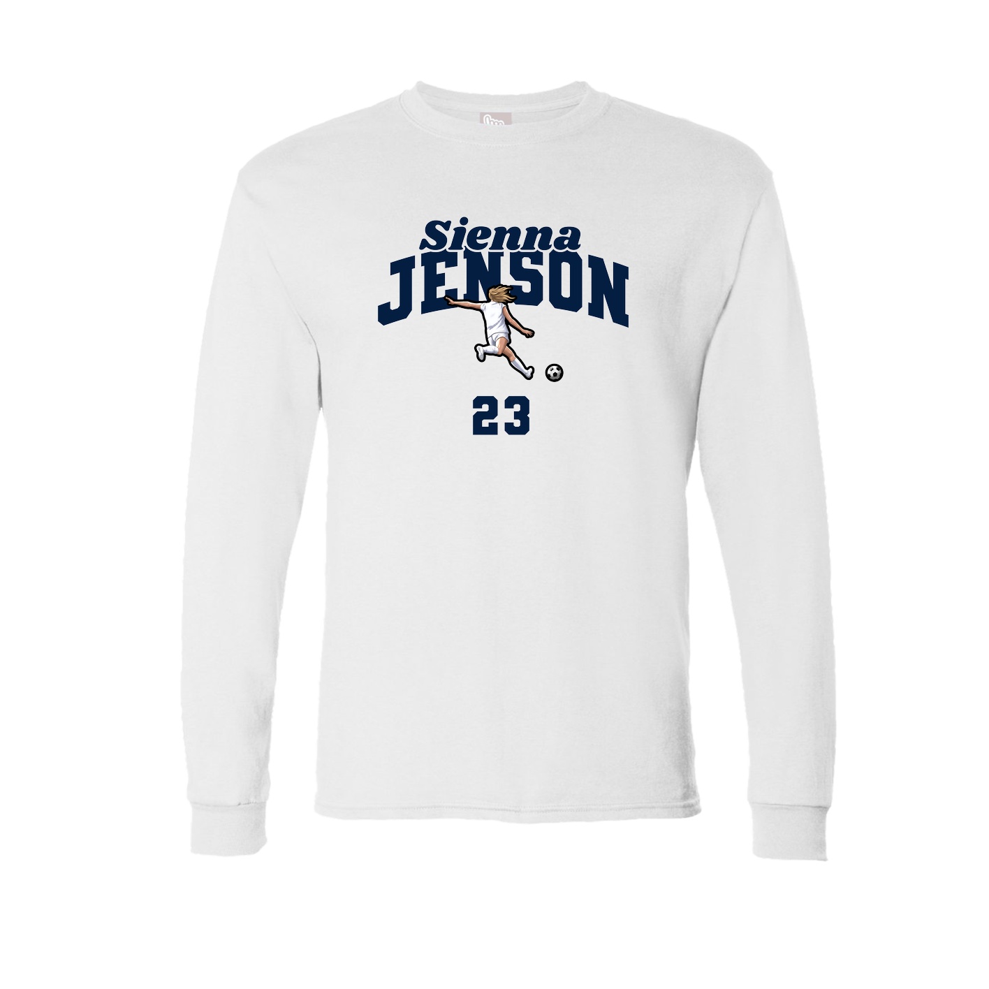Long Sleeve Tee — Signature Arch in White