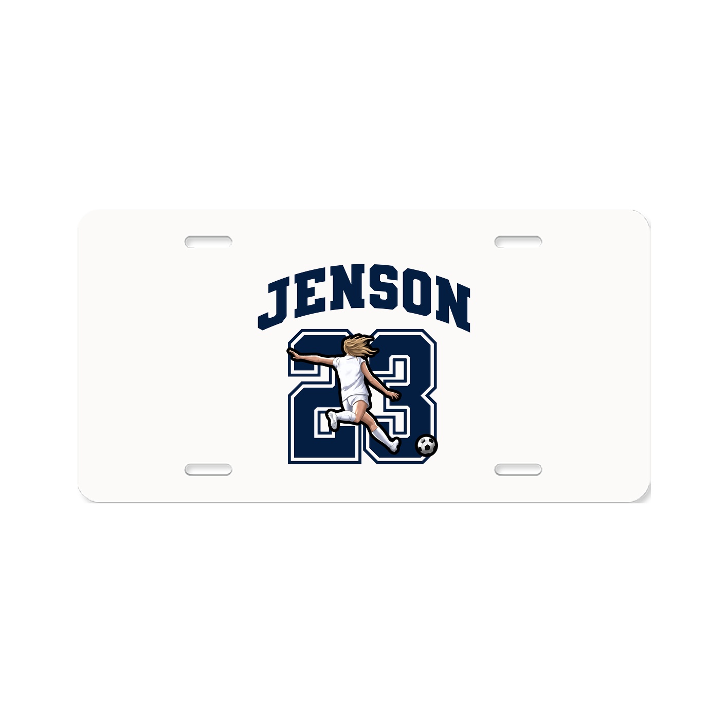 License Plate — Number in Classic