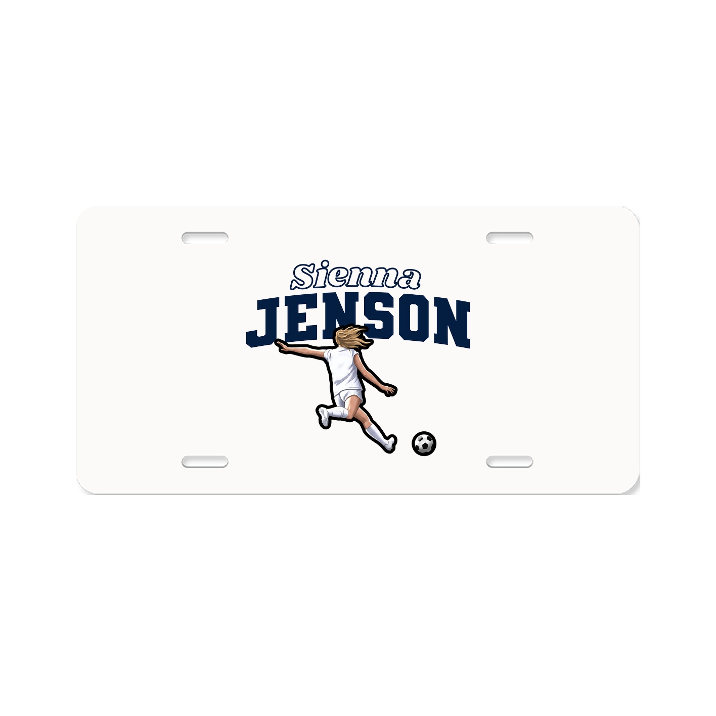License Plate — Name Arch in Classic