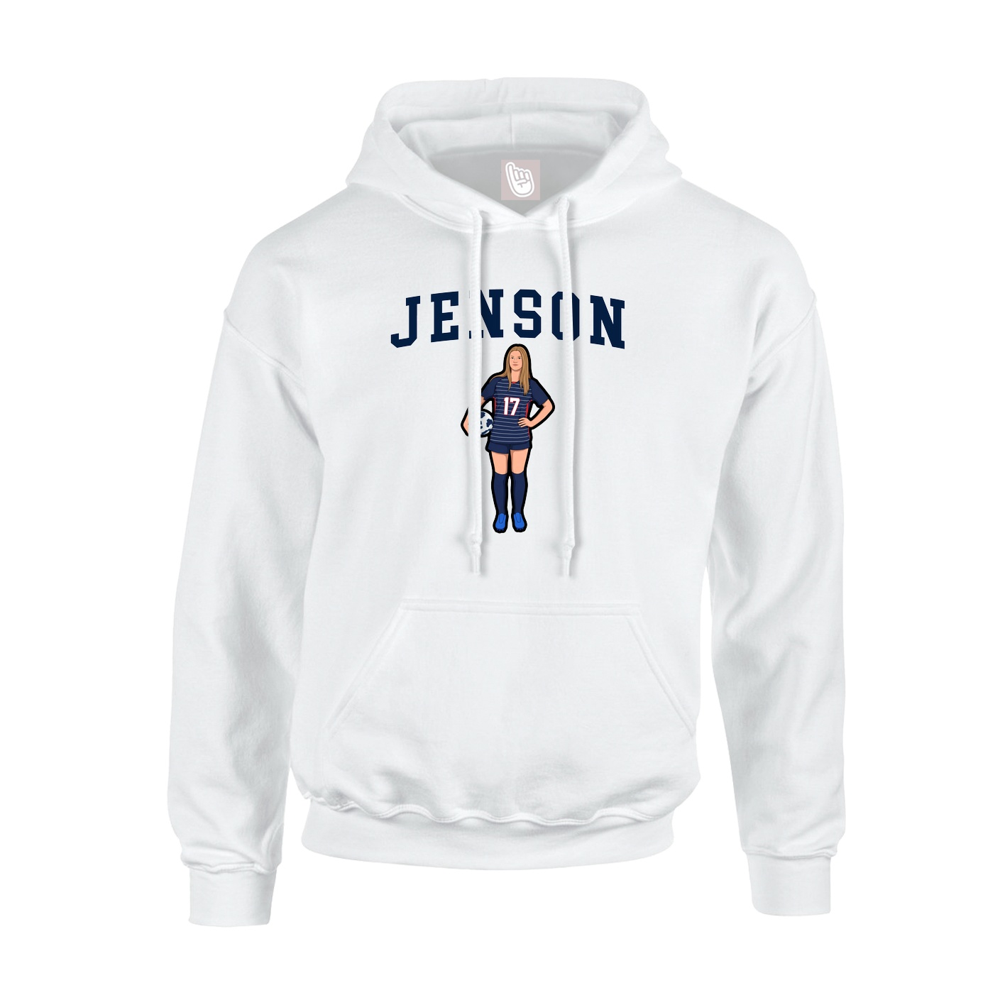 Hoodie — Shirsey in White