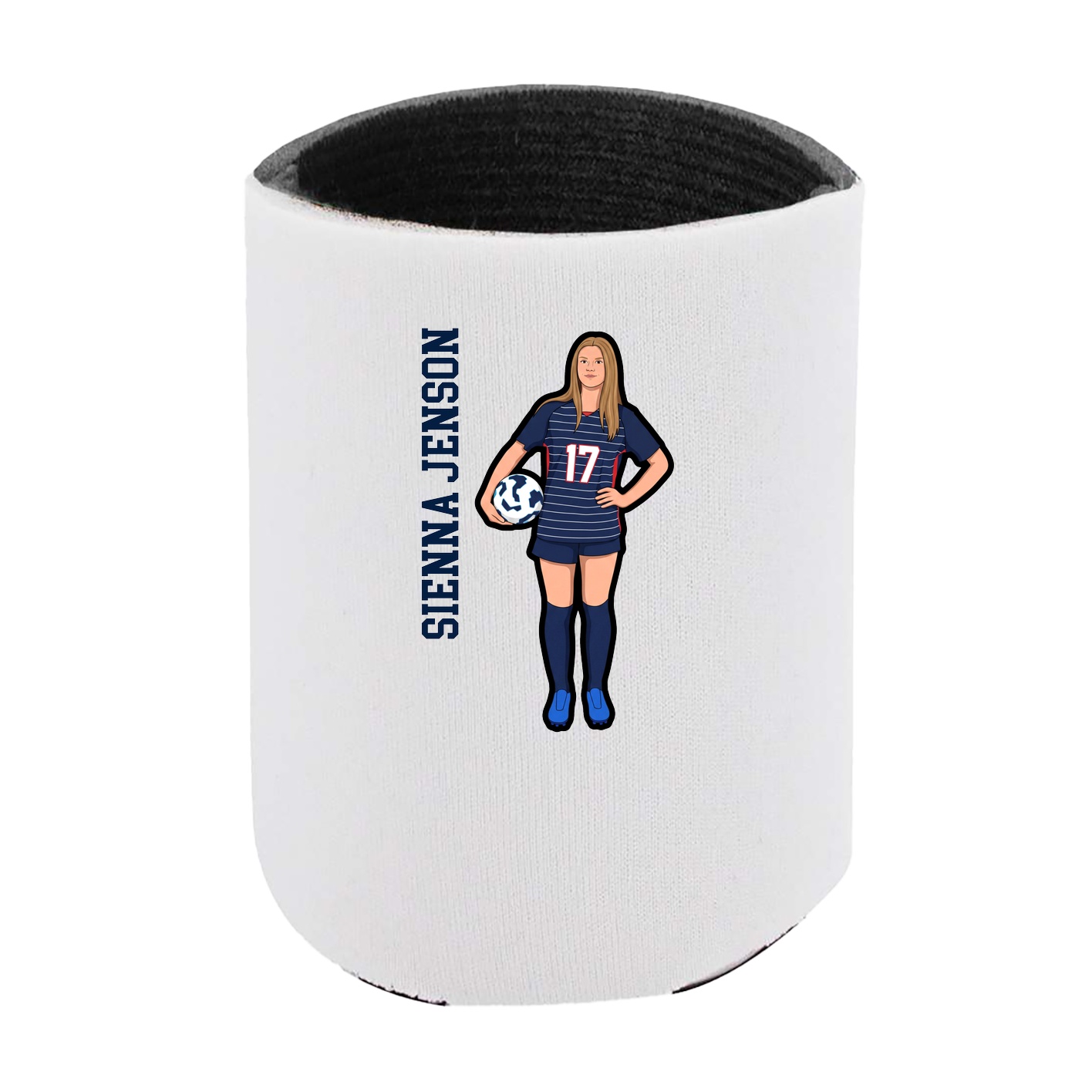Can Holder — Name Vertical in White