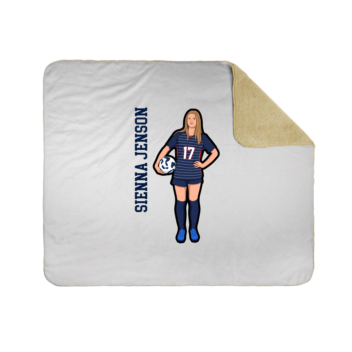 50x60 Sherpa Lined Throw Blanket