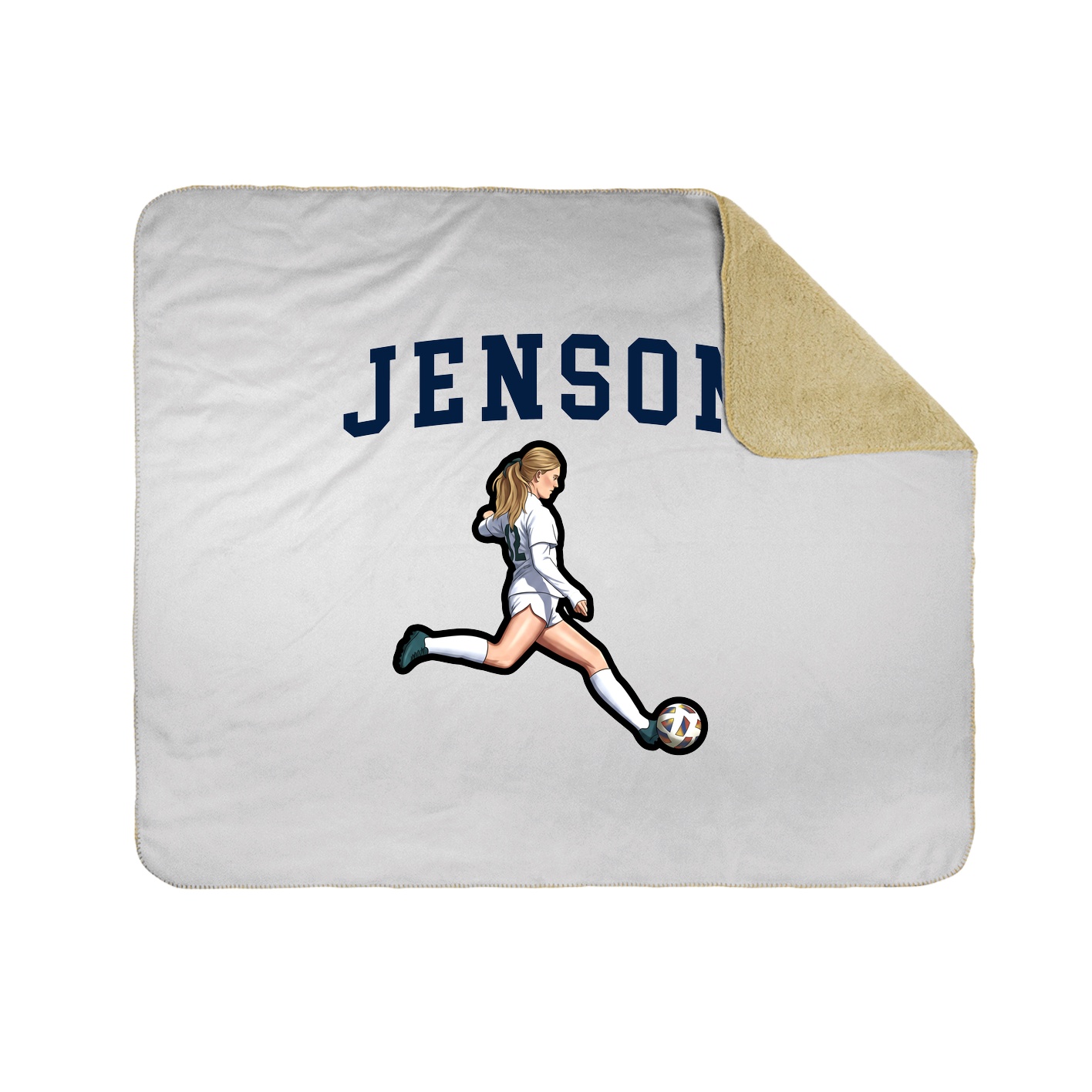 Throw Blanket — Shirsey in White
