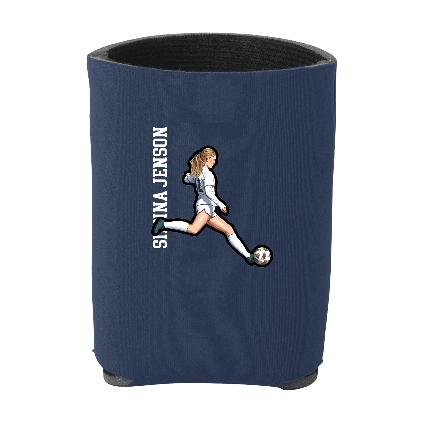Can Holder — Name Vertical in Navy