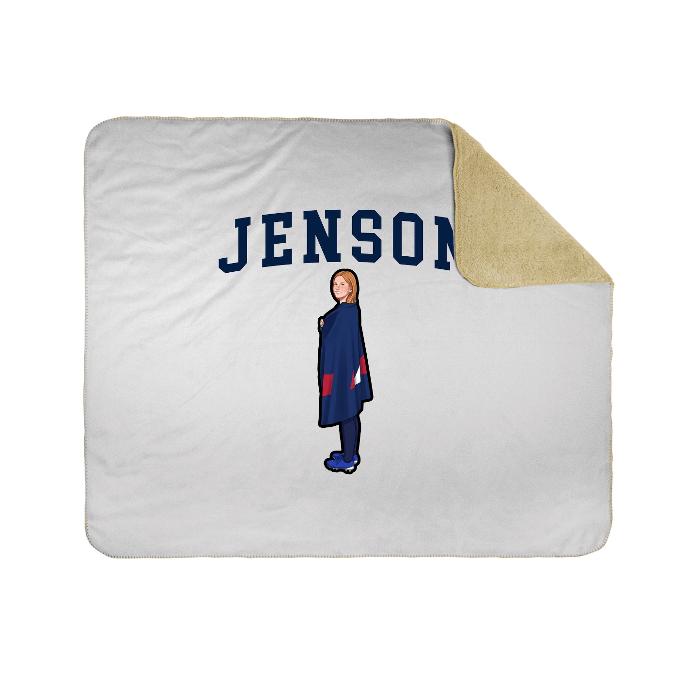 Throw Blanket — Shirsey in White