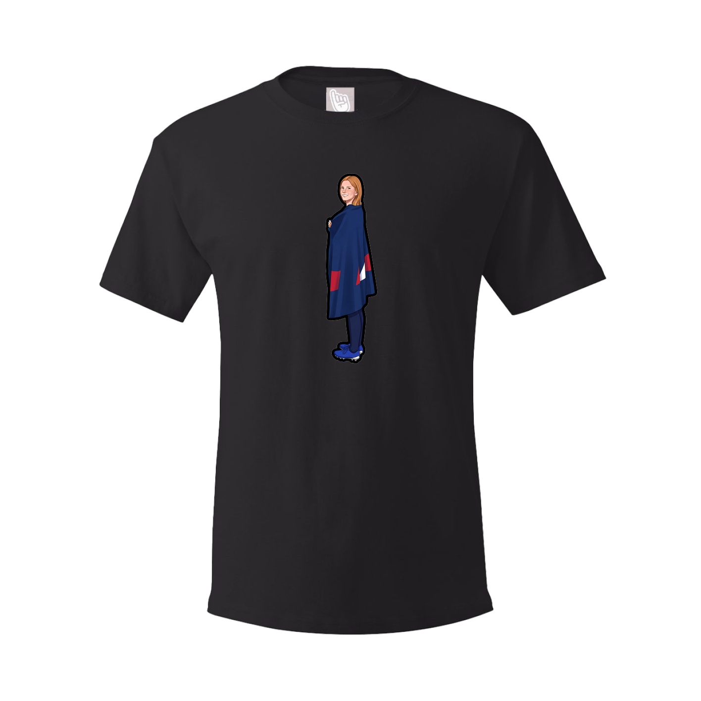 Tee — Name Vertical in Black