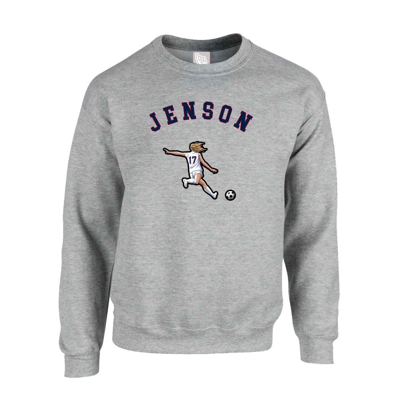 Fleece Crew — Shirsey Arch in Grey