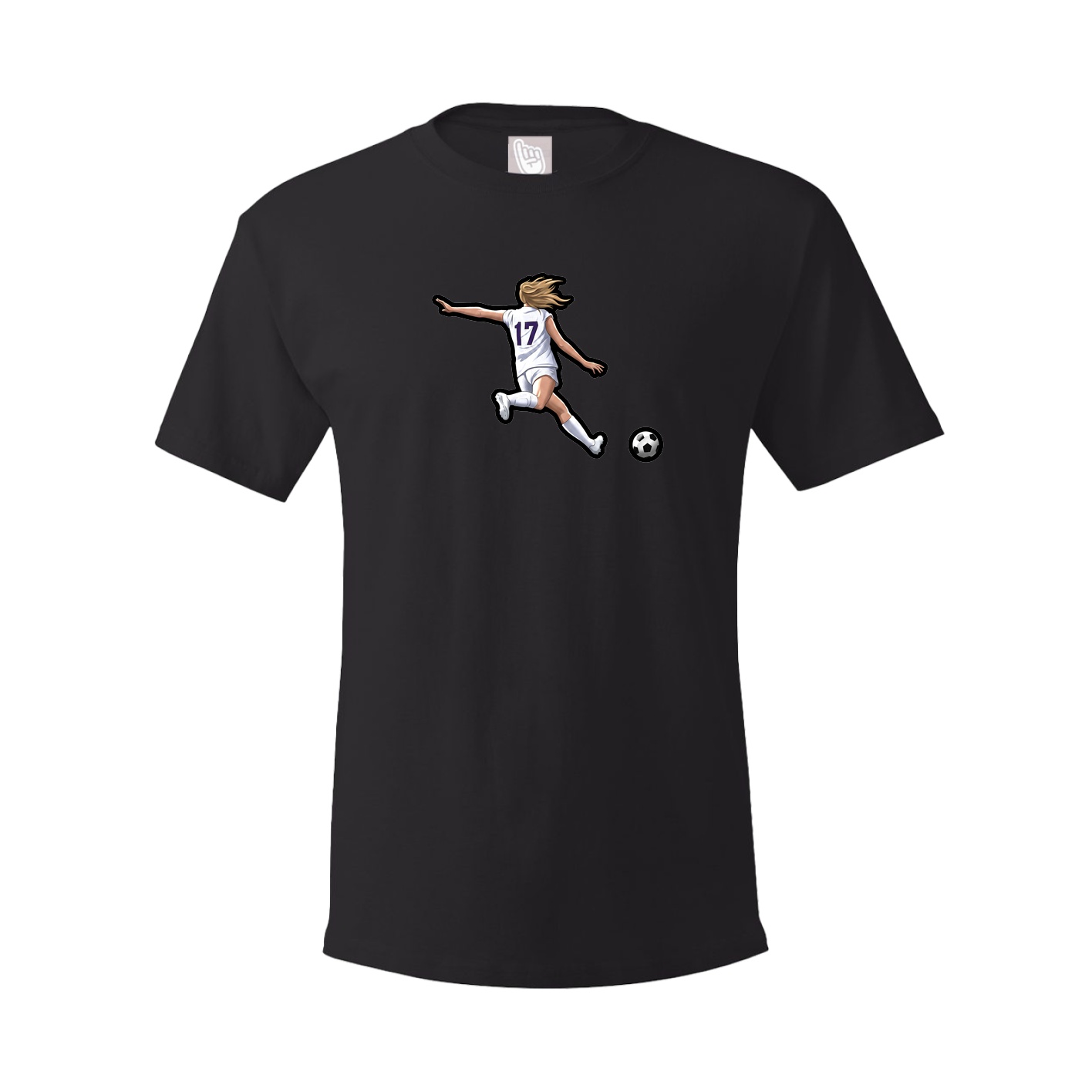 Tee — Name Vertical in Black